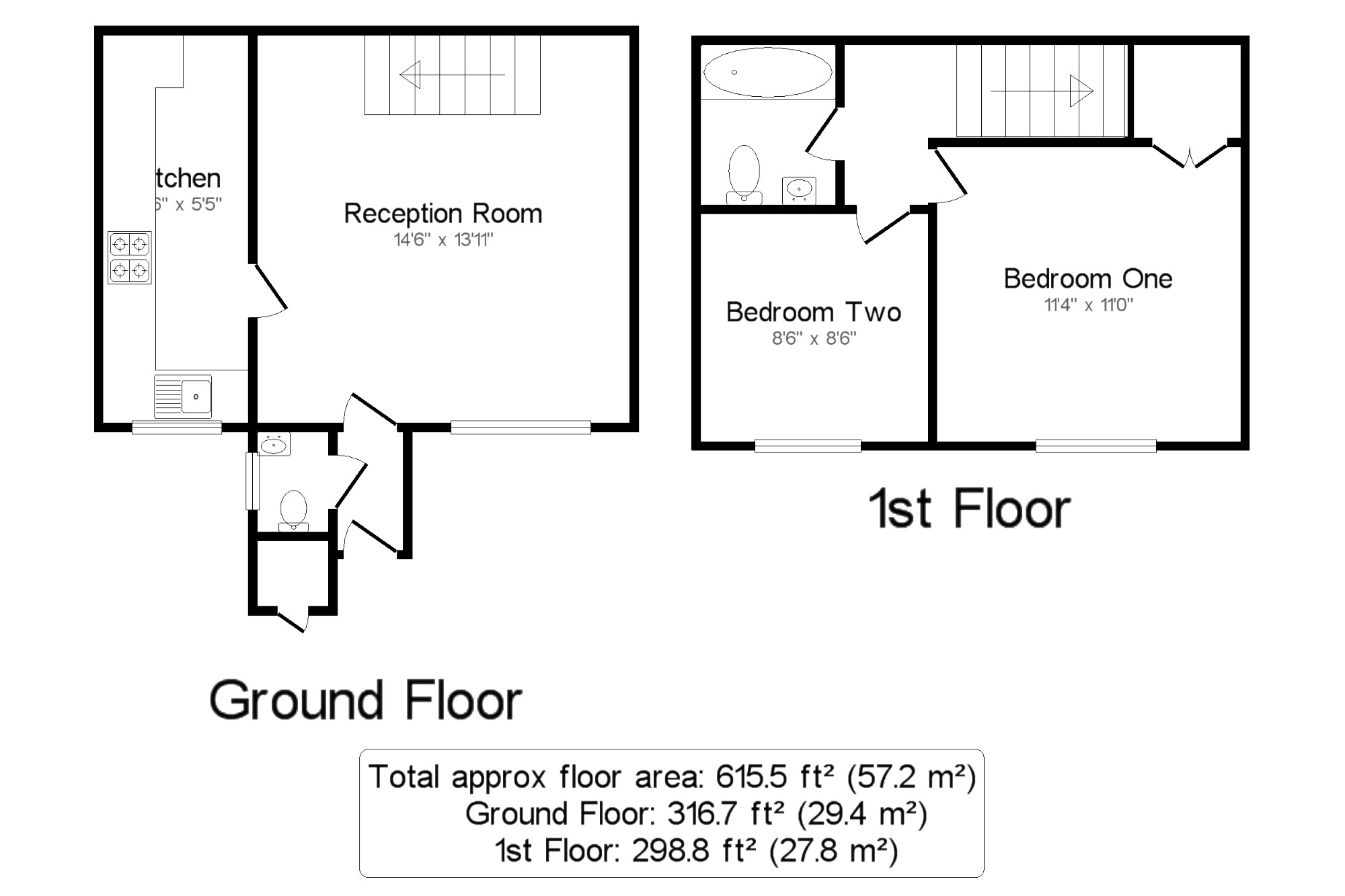 2 Bedrooms Terraced house for sale in Bisley, Woking, Surrey GU24