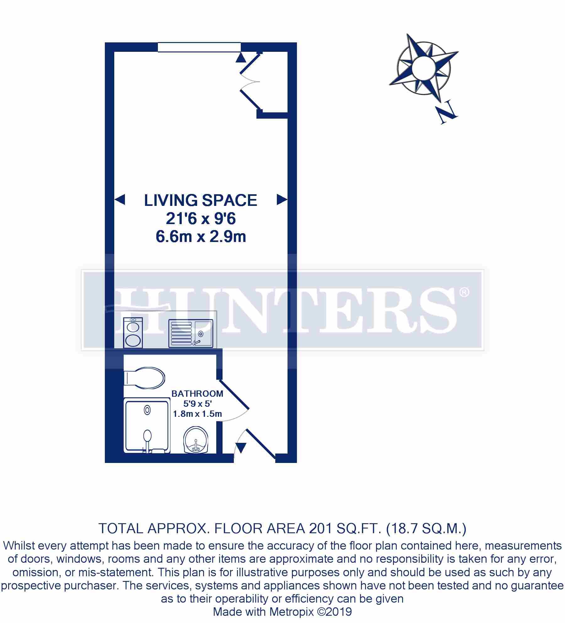 1 Bedrooms Studio to rent in Kilburn High Road, London NW6