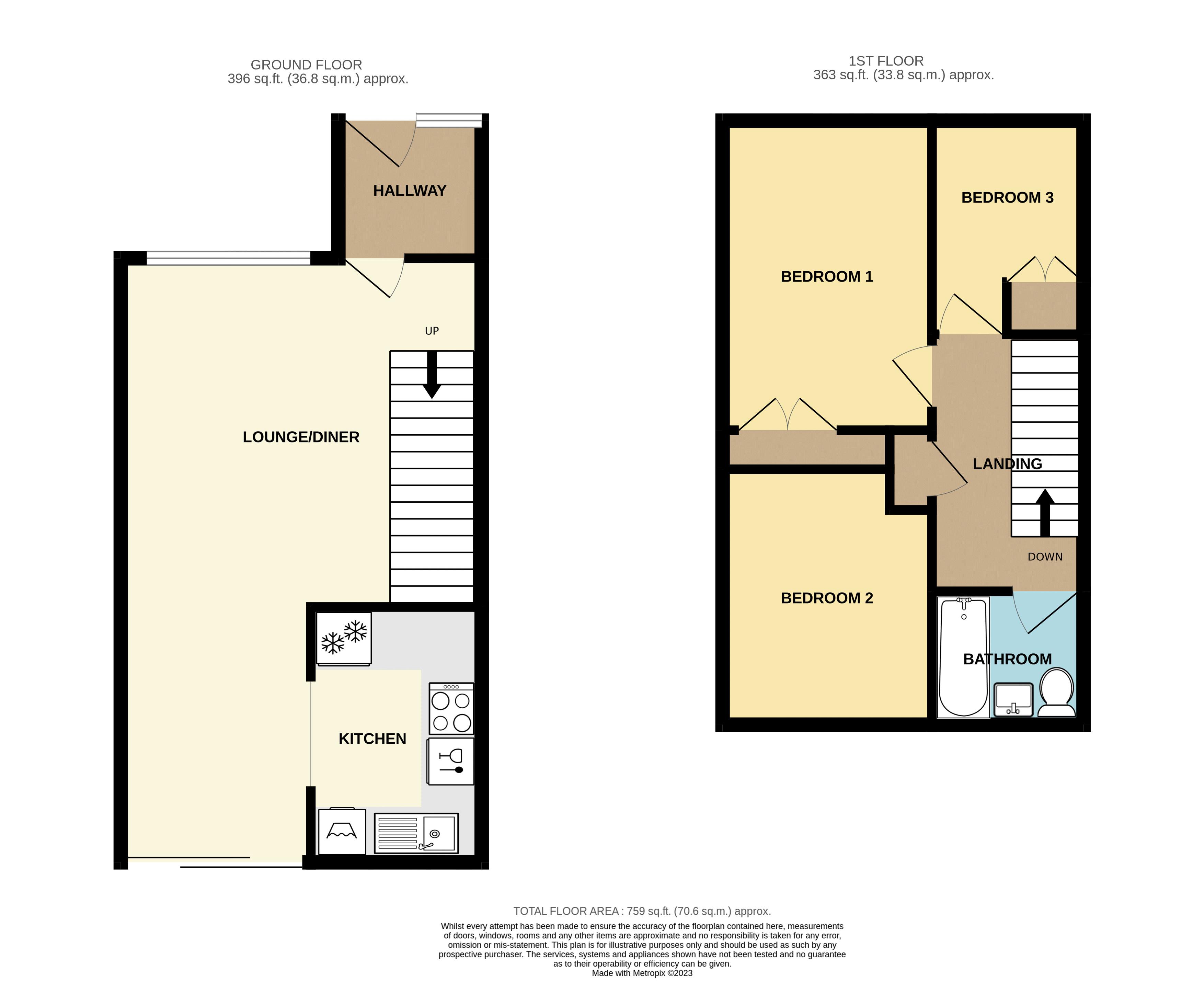 40, Higham Close, Maidstone floorplan