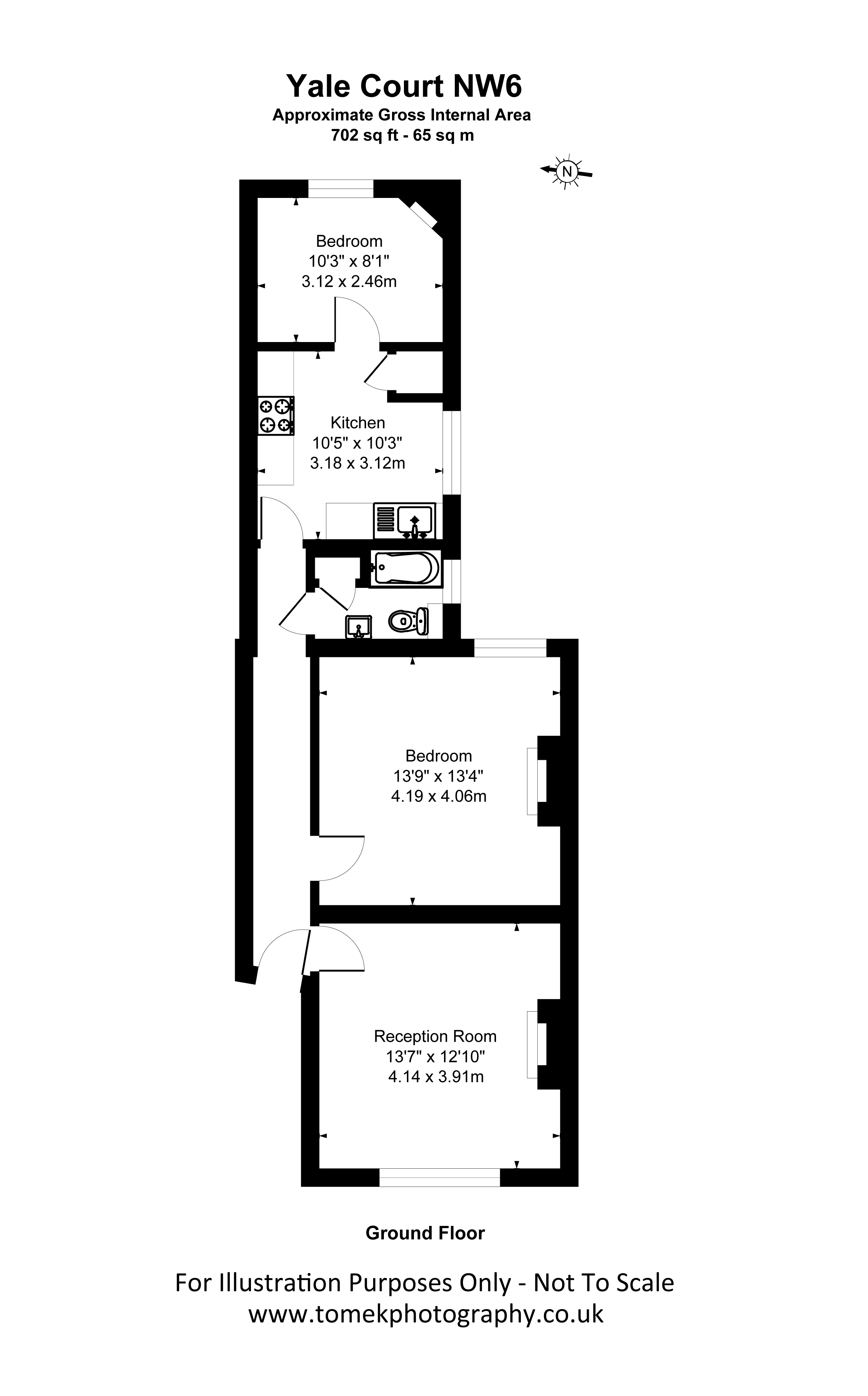 Honeybourne Road, West Hampstead NW6, 2 bedroom flat to rent 55426501