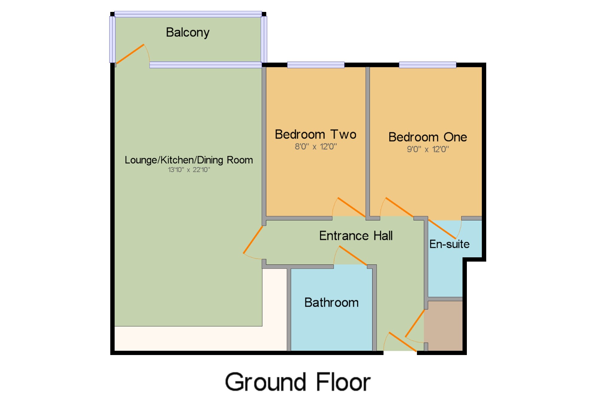 Flat 32, Milton Keynes floorplan