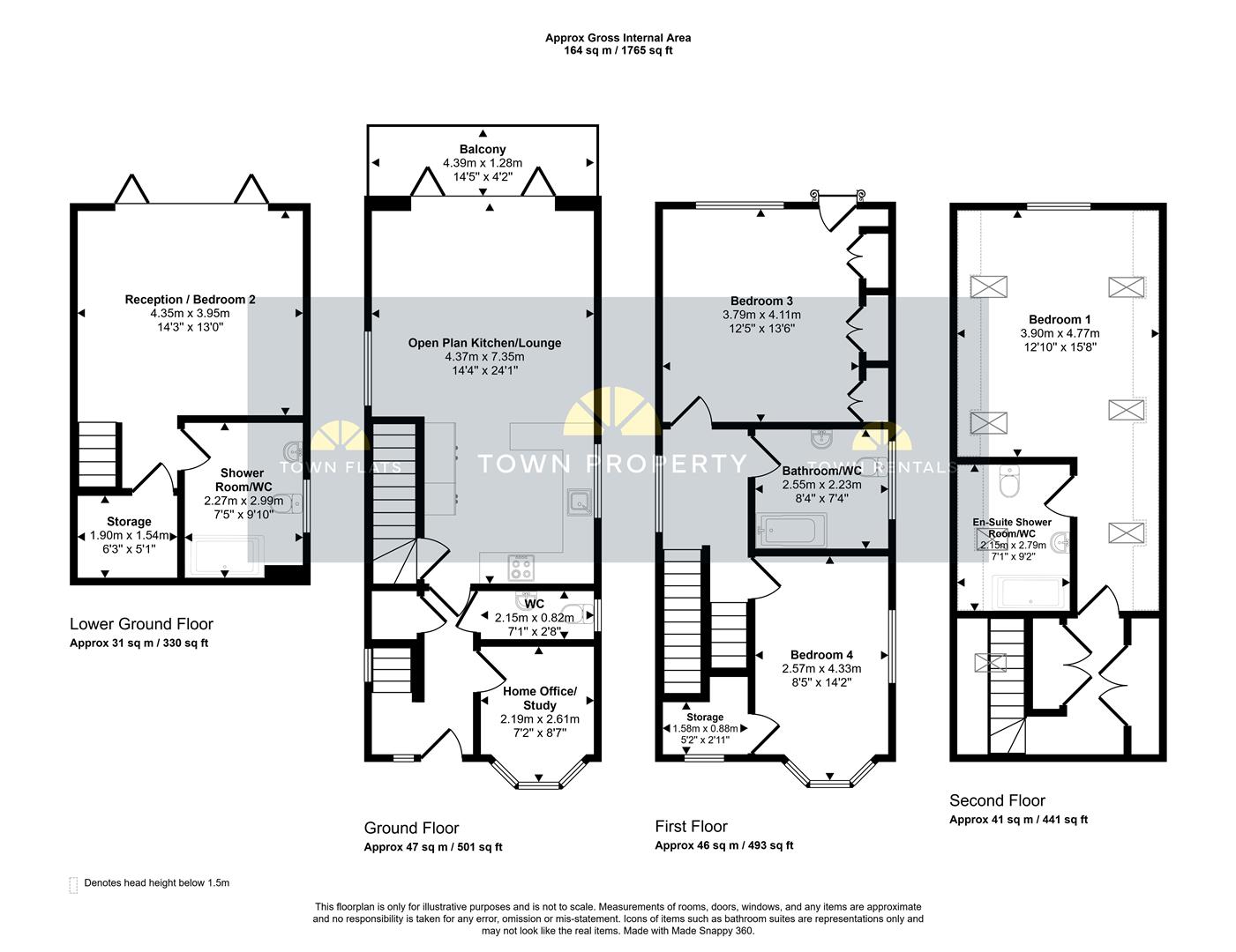 68, Hurst Road, Eastbourne floorplan