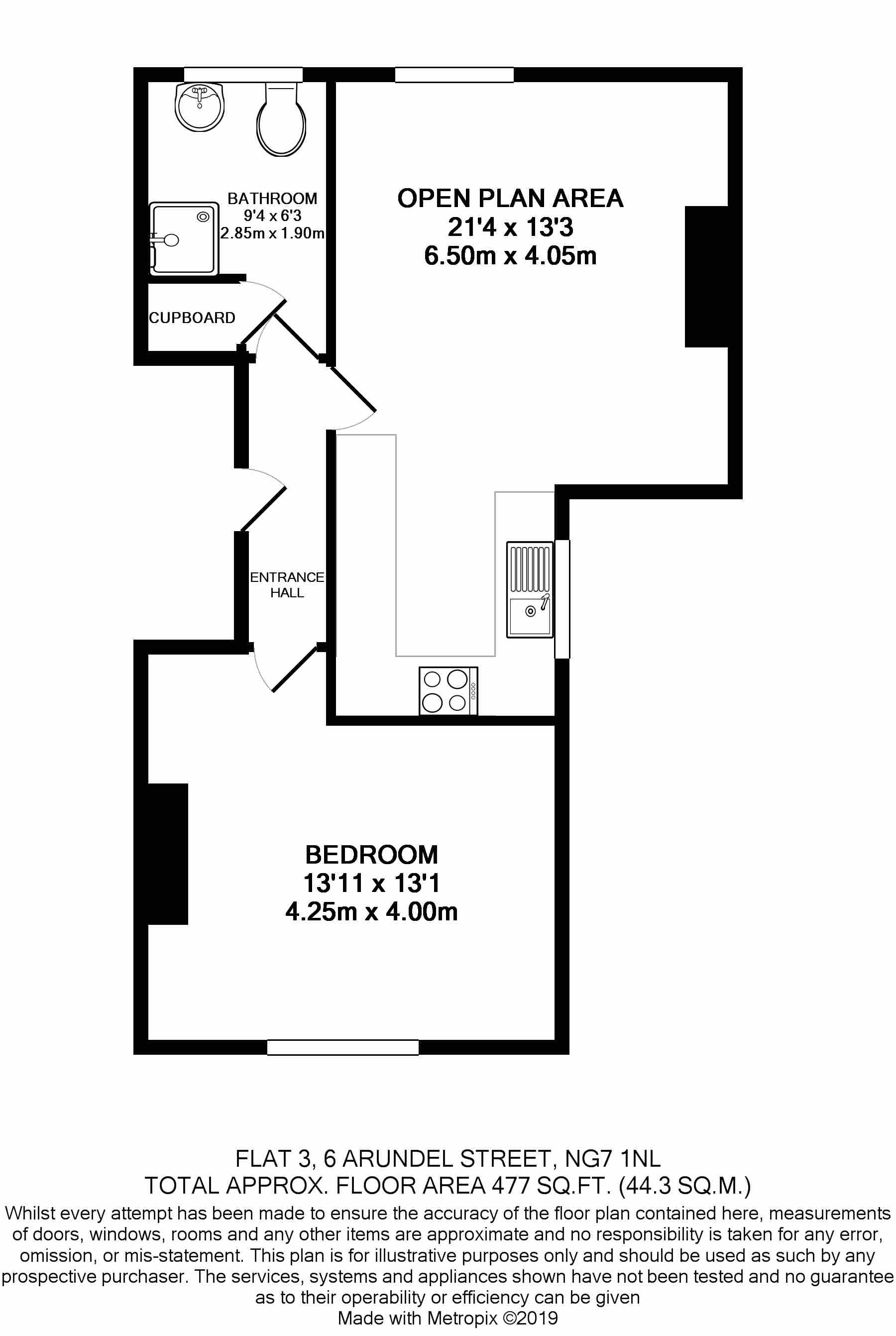 Arundel Street, Nottingham floorplan