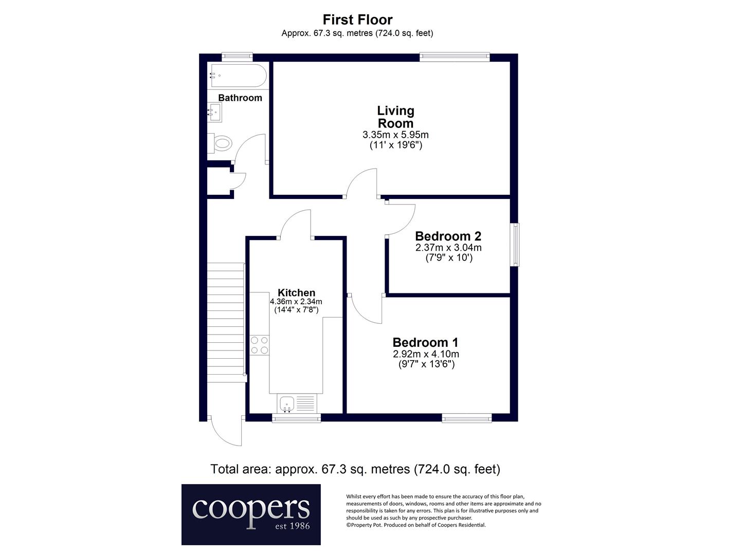 75, Manor Way, Ruislip floorplan