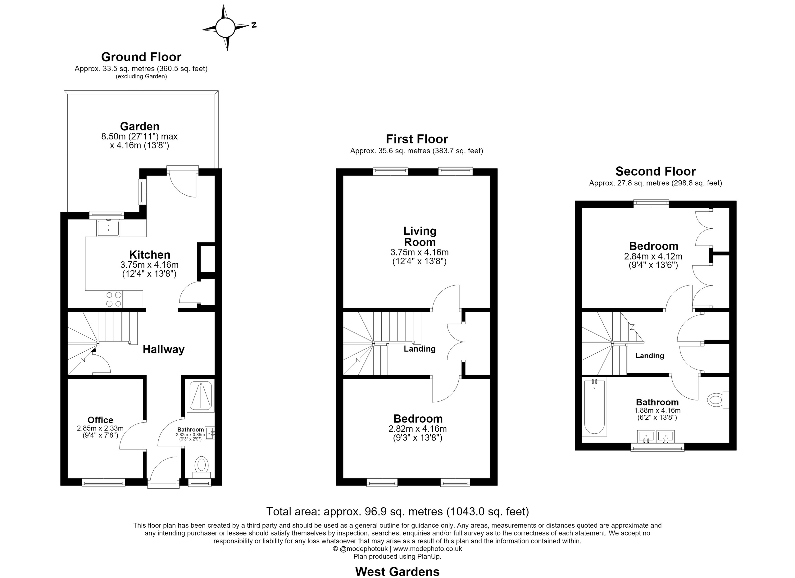 19 West Gardens, Wapping, E1W, London floorplan