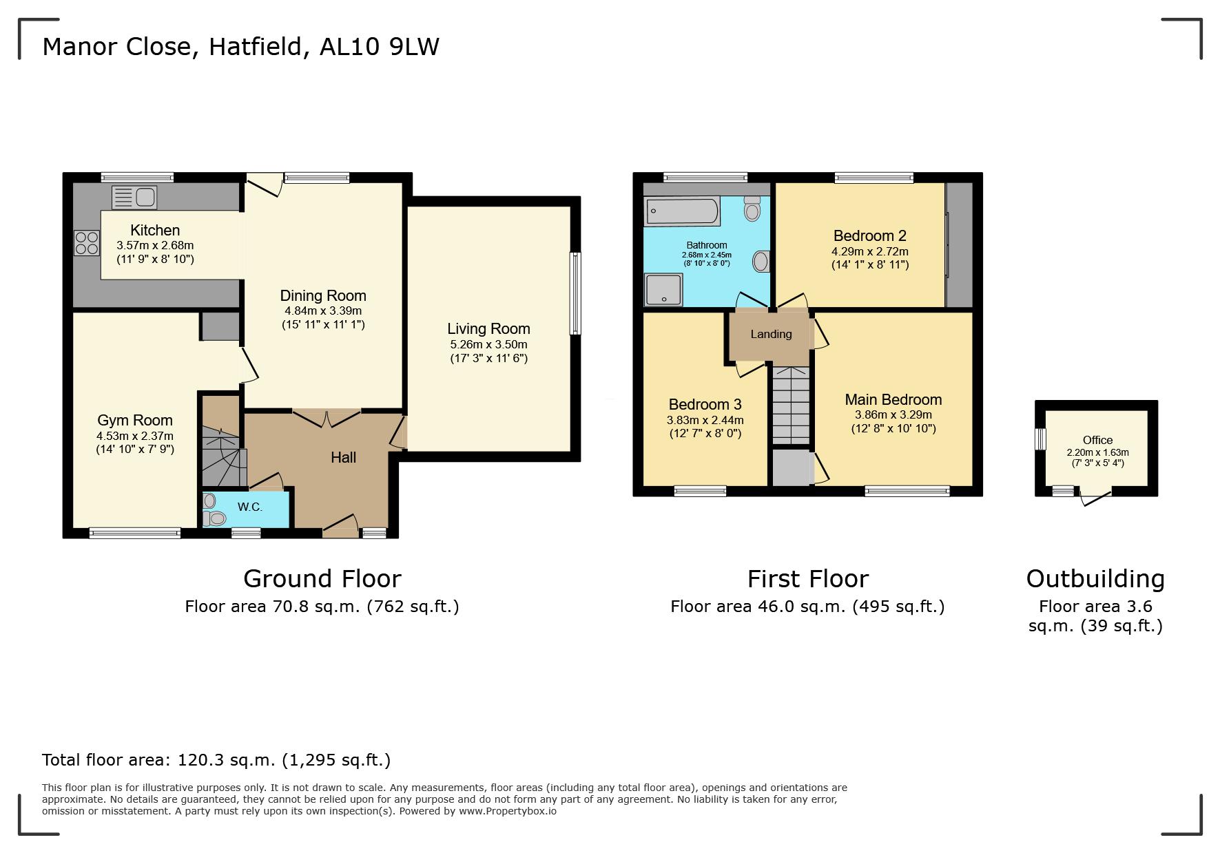14, Manor Close, Hatfield floorplan
