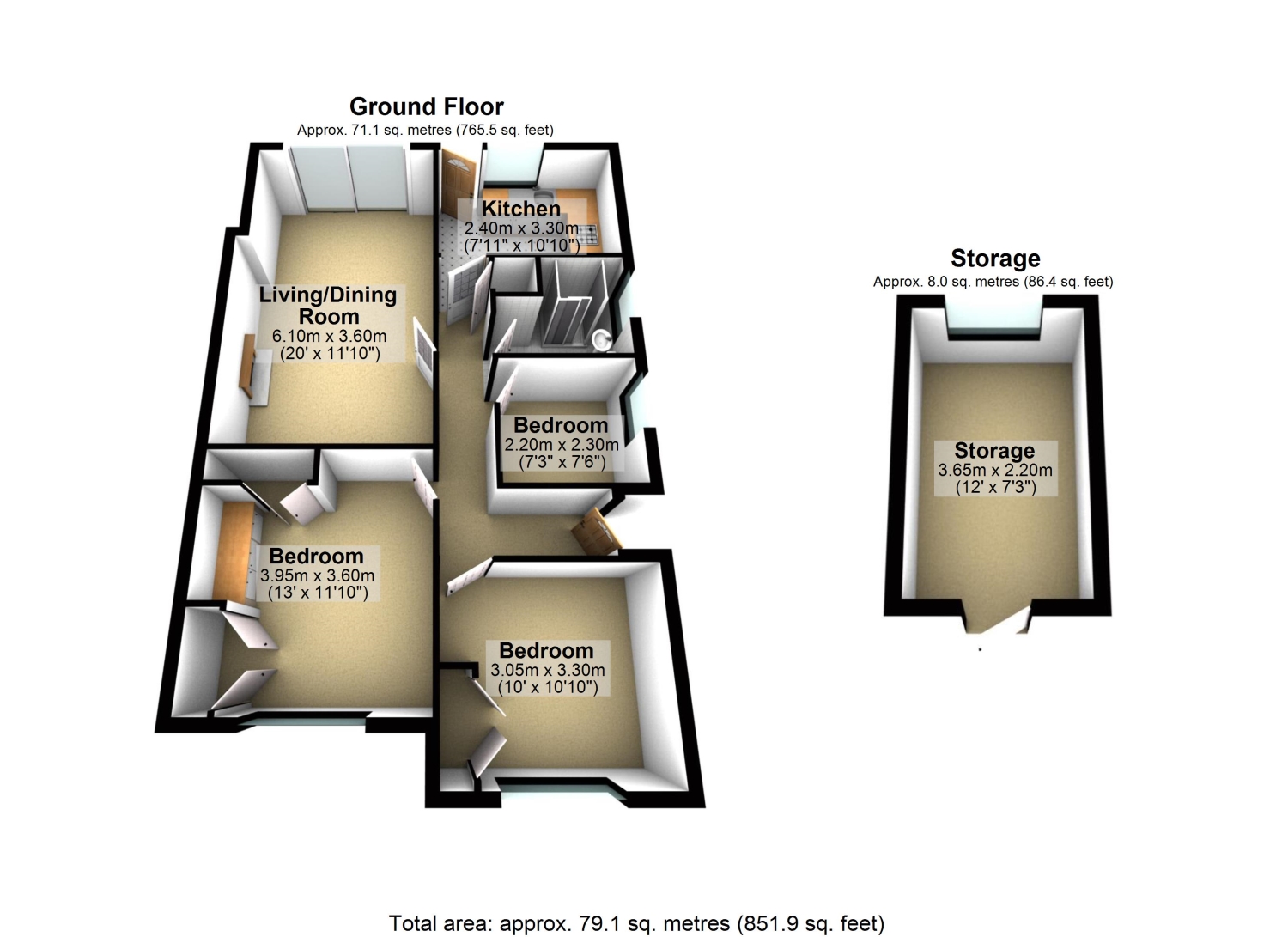 2, Beehive Road, Staines-upon-Thames floorplan