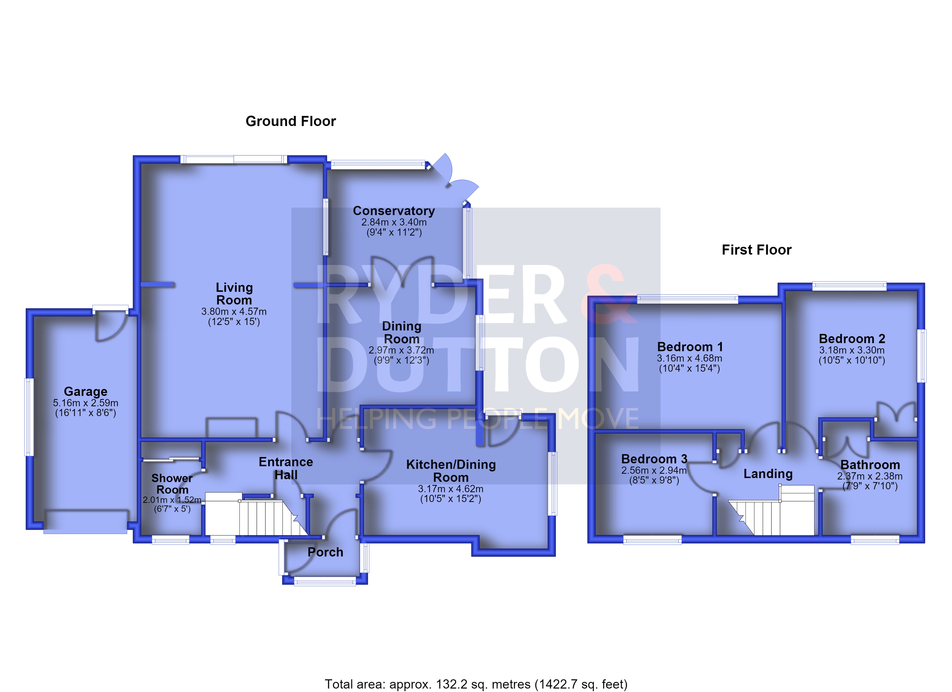 10, Westridge Drive, Beaumont Park, Huddersfield floorplan