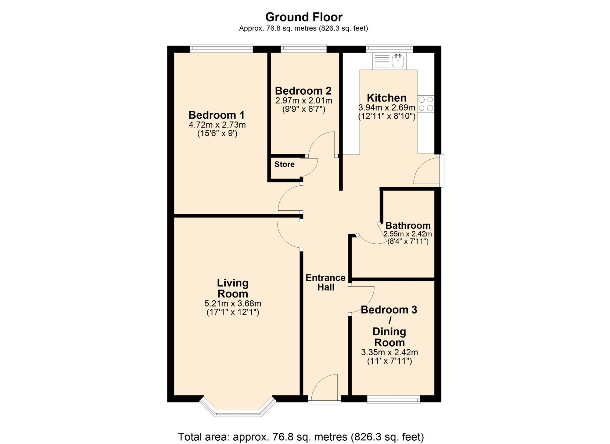 23 Yew Tree Drive, Accrington floorplan