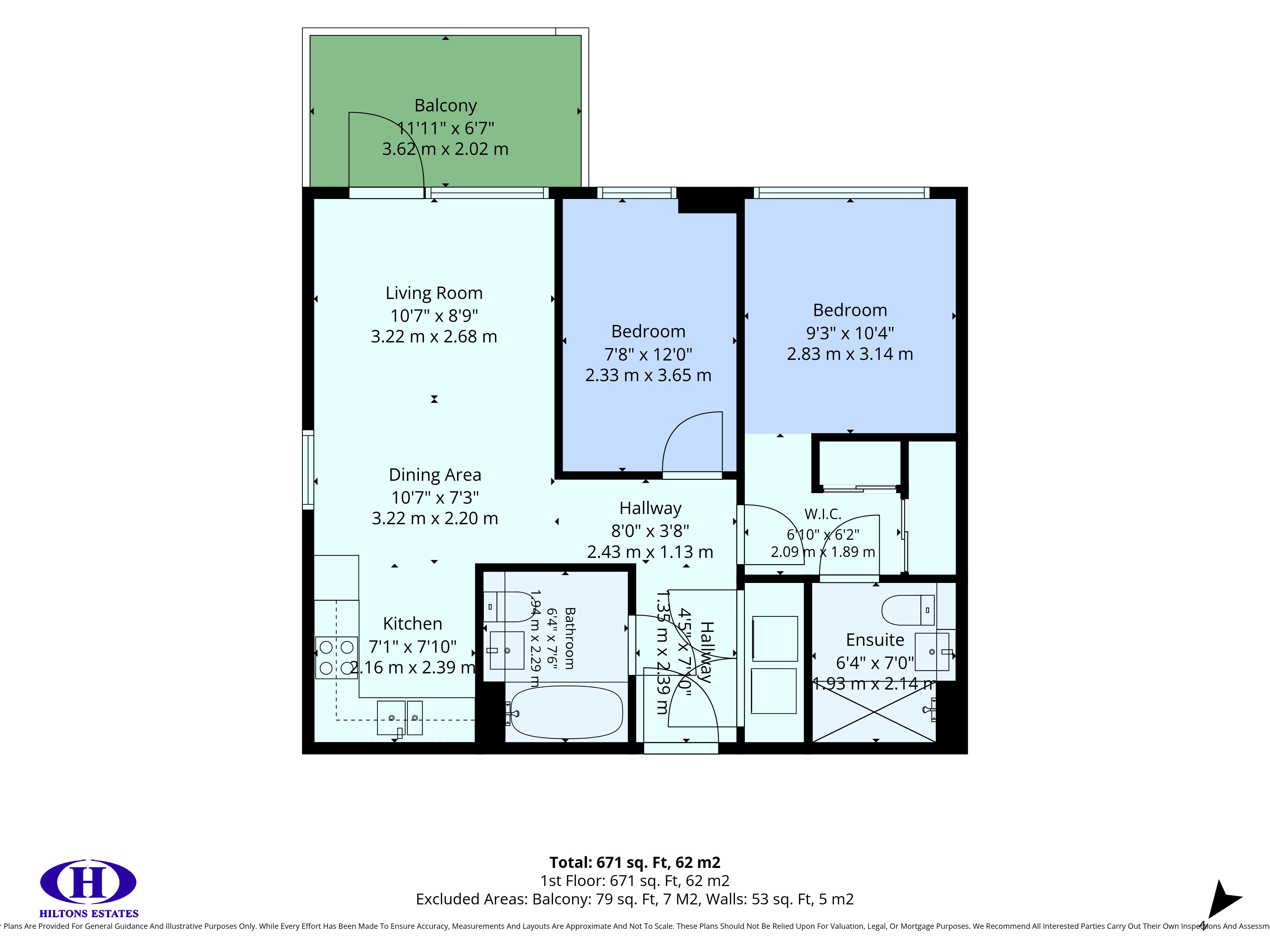 Flat 57 Iris House, 2, Cedrus Avenue, Southall floorplan