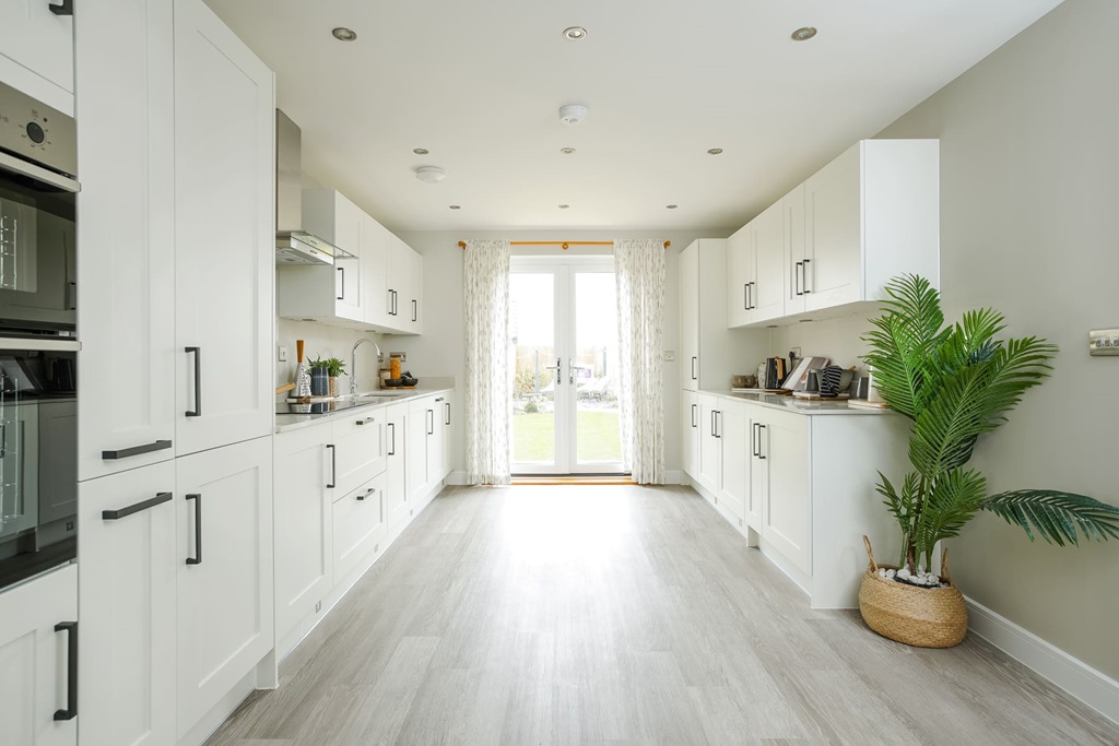 Property 1 of 13. The Kitchen Is Light And Spacious With French Doors Leading To The Garden