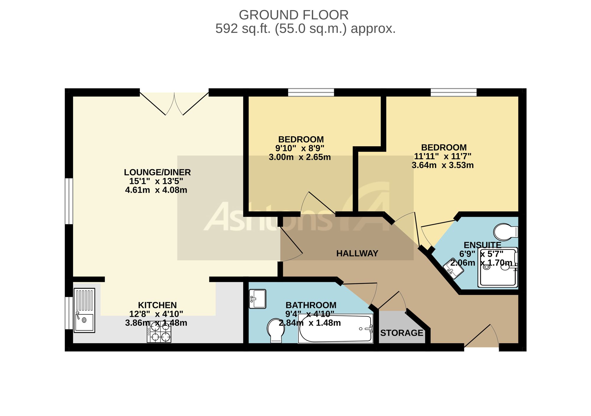 Apt 12, 9 Pearson Place, Leigh floorplan