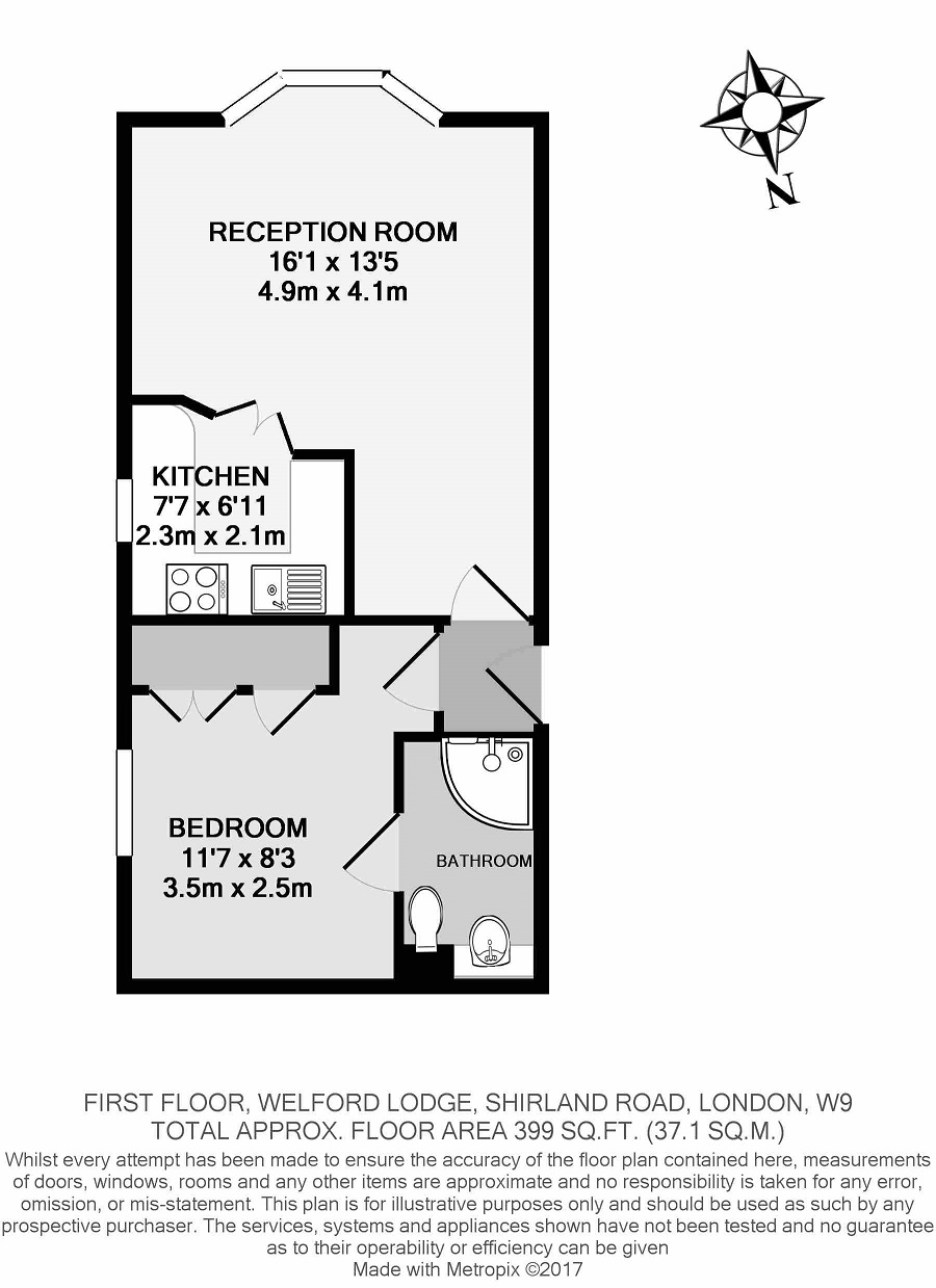 1 Bedrooms Flat to rent in Shirland Road, Maida Vale, London W9