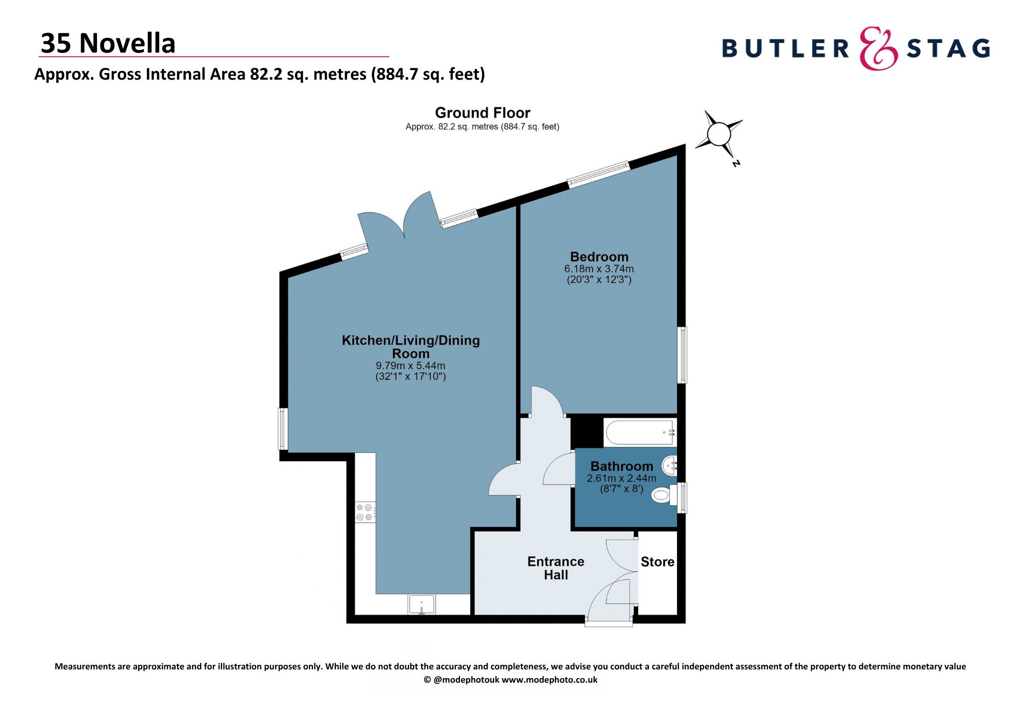 Flat 35, Novella House, Chigwell floorplan