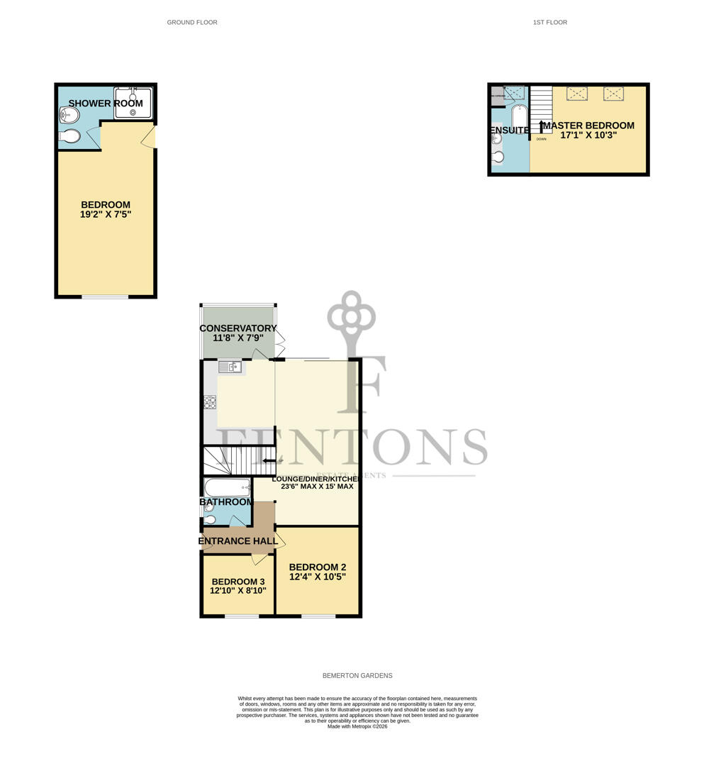 46, Bemerton Gardens, Kirby Cross floorplan