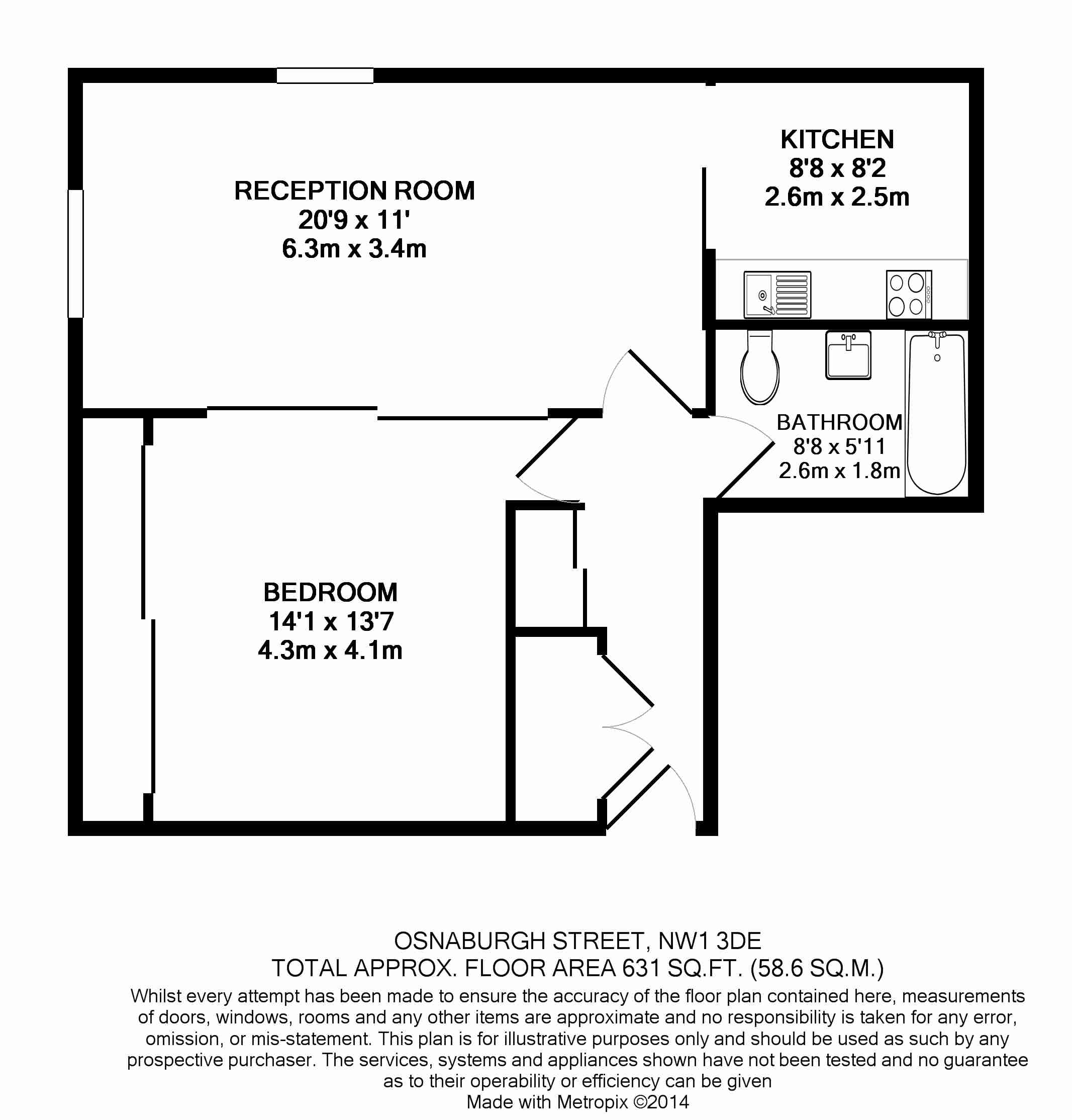 Osnaburgh Street, Regent's Park, Fitzrovia floorplan