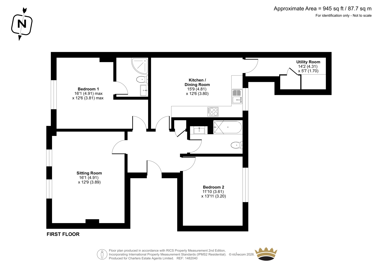 Upper Flat, 76, The Avenue, Hampshire floorplan