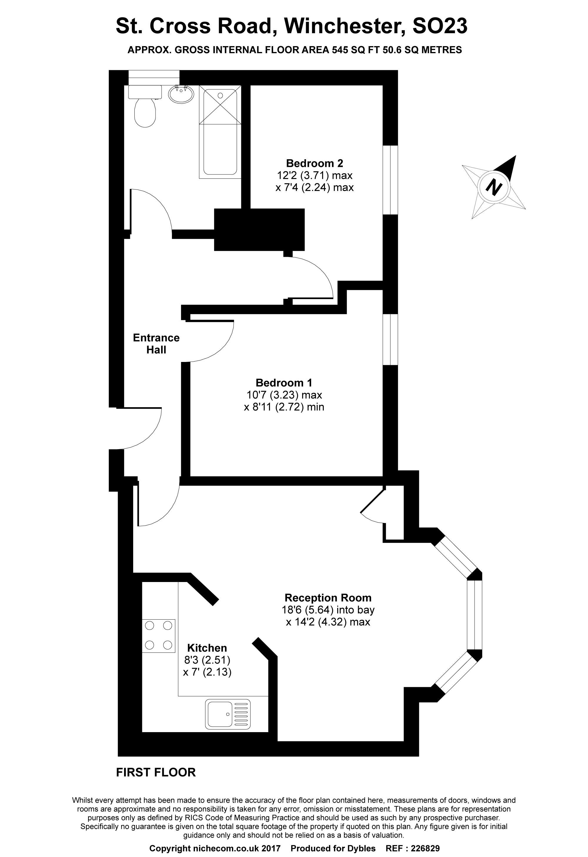 Flat 12, Forder Court, Winchester floorplan
