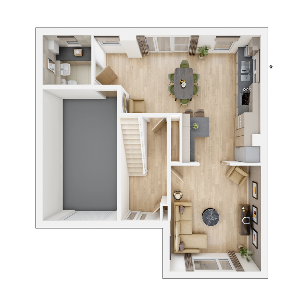 The Kitham - Plot 720, Burleyfields, Martin Drive, Stafford floorplan
