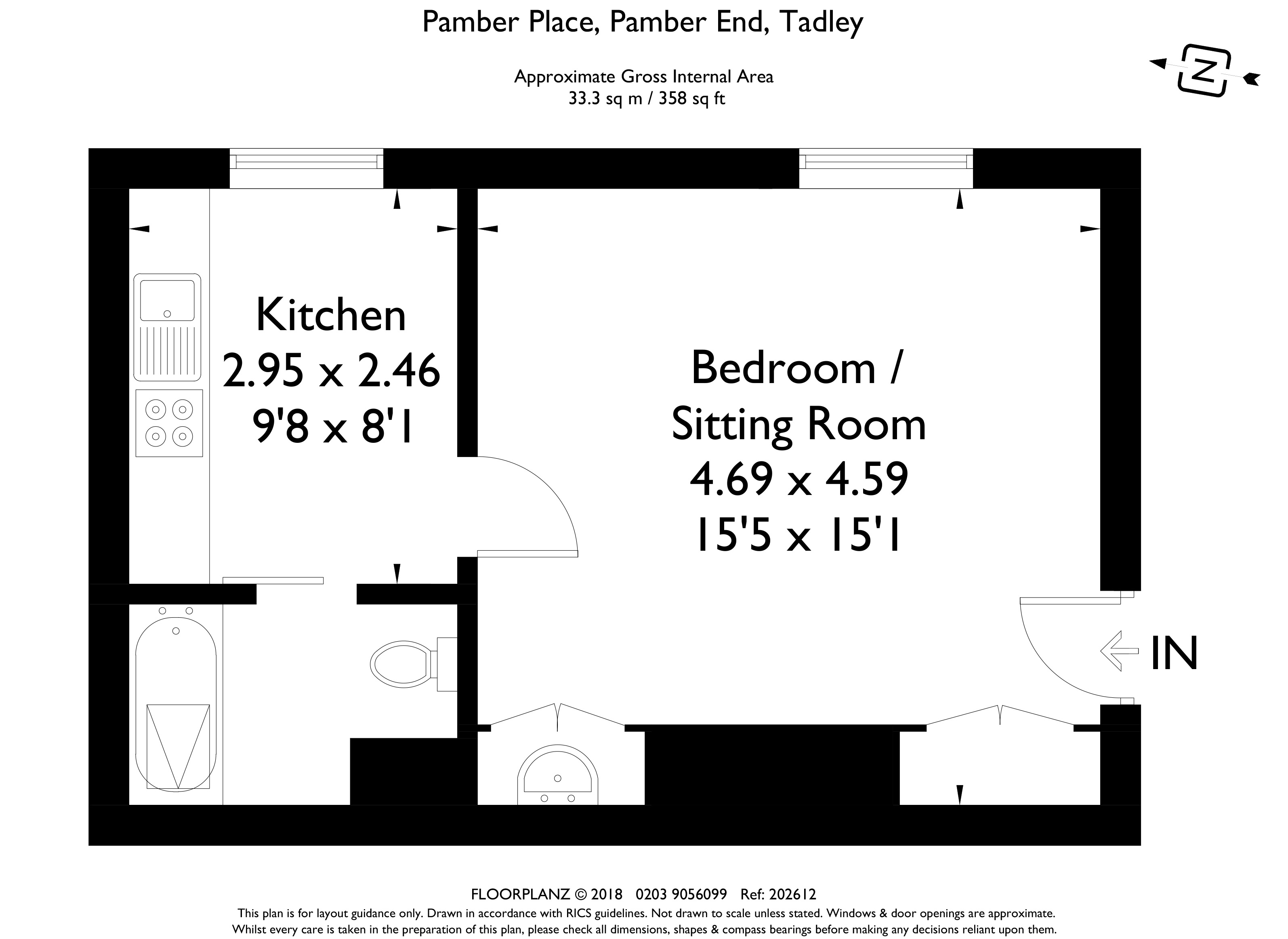 0 Bedrooms Studio to rent in Pamber End, Tadley RG26