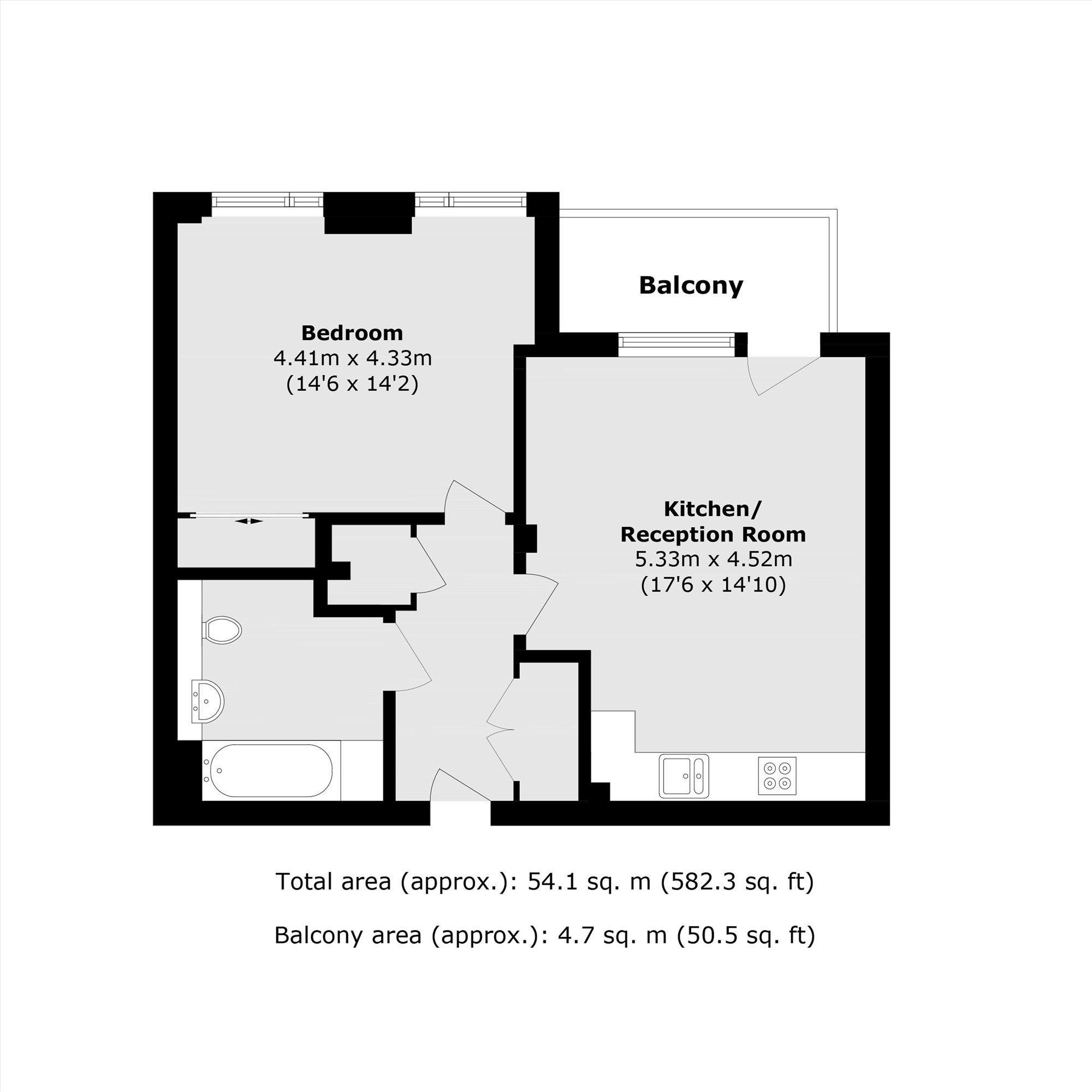 Flat 45 Echo Court, 152-174, Northolt Road, South Harrow floorplan