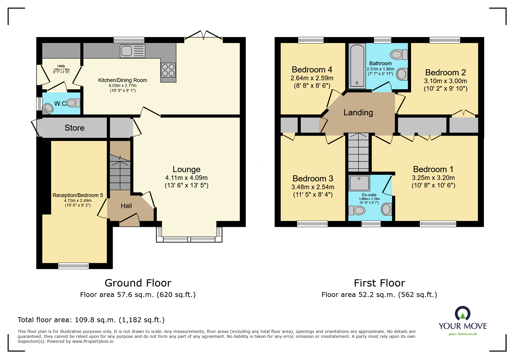 59, Low Fell Close, West Yorkshire floorplan