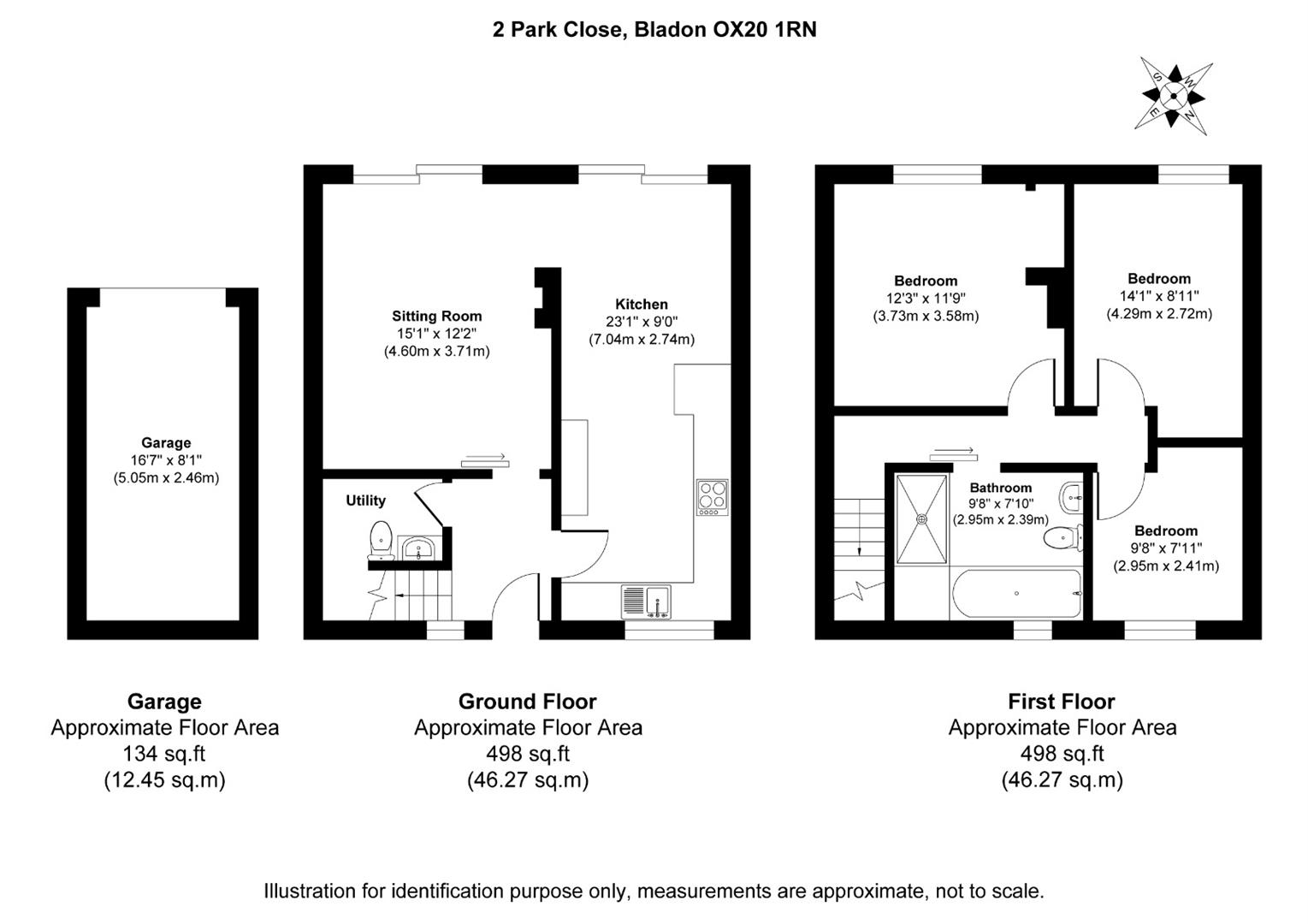 2, Park Close, Bladon floorplan