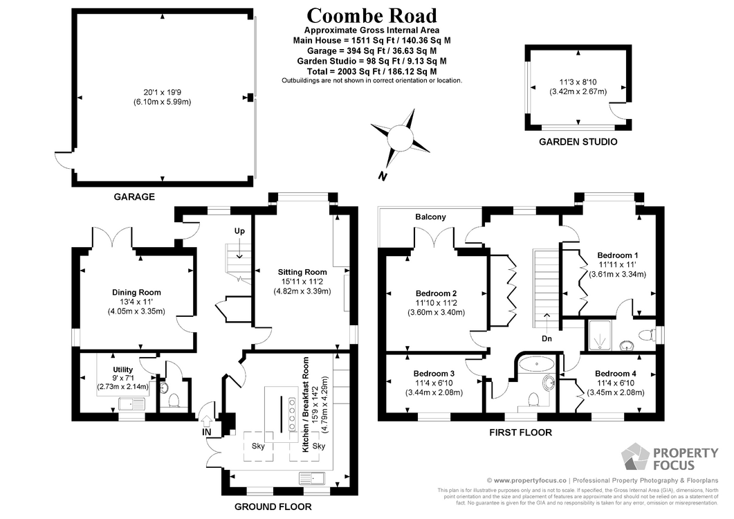 168, Coombe Road, Wiltshire floorplan