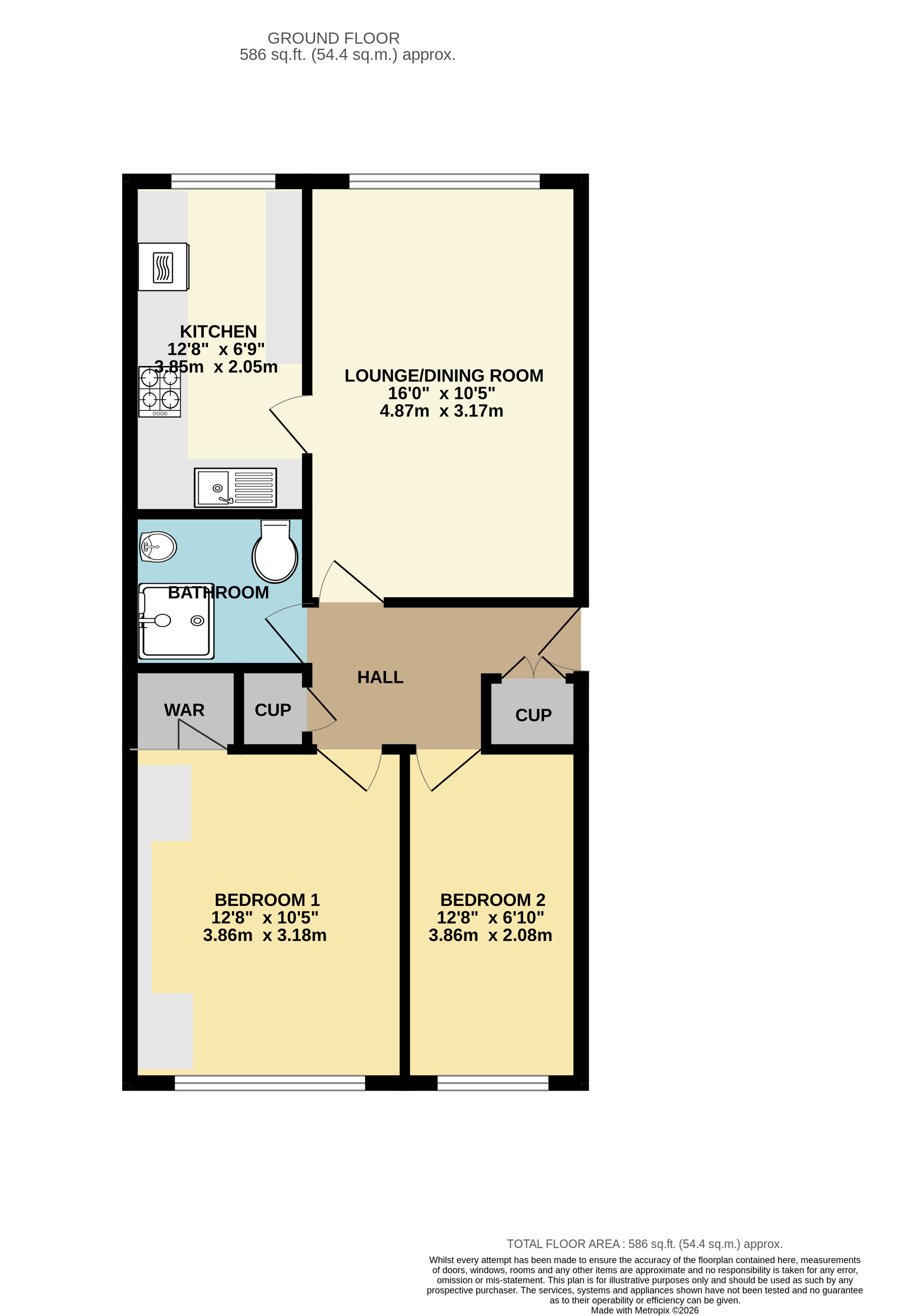 29 Bernard Crescent, Minehead Somerset, Somerset floorplan