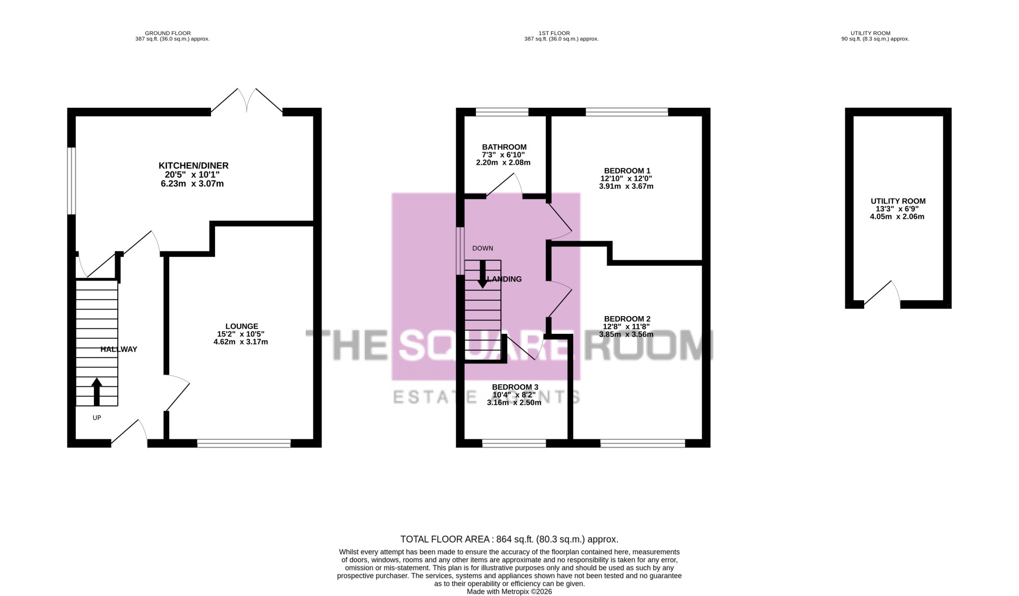 41, Clifton Place, Freckleton floorplan