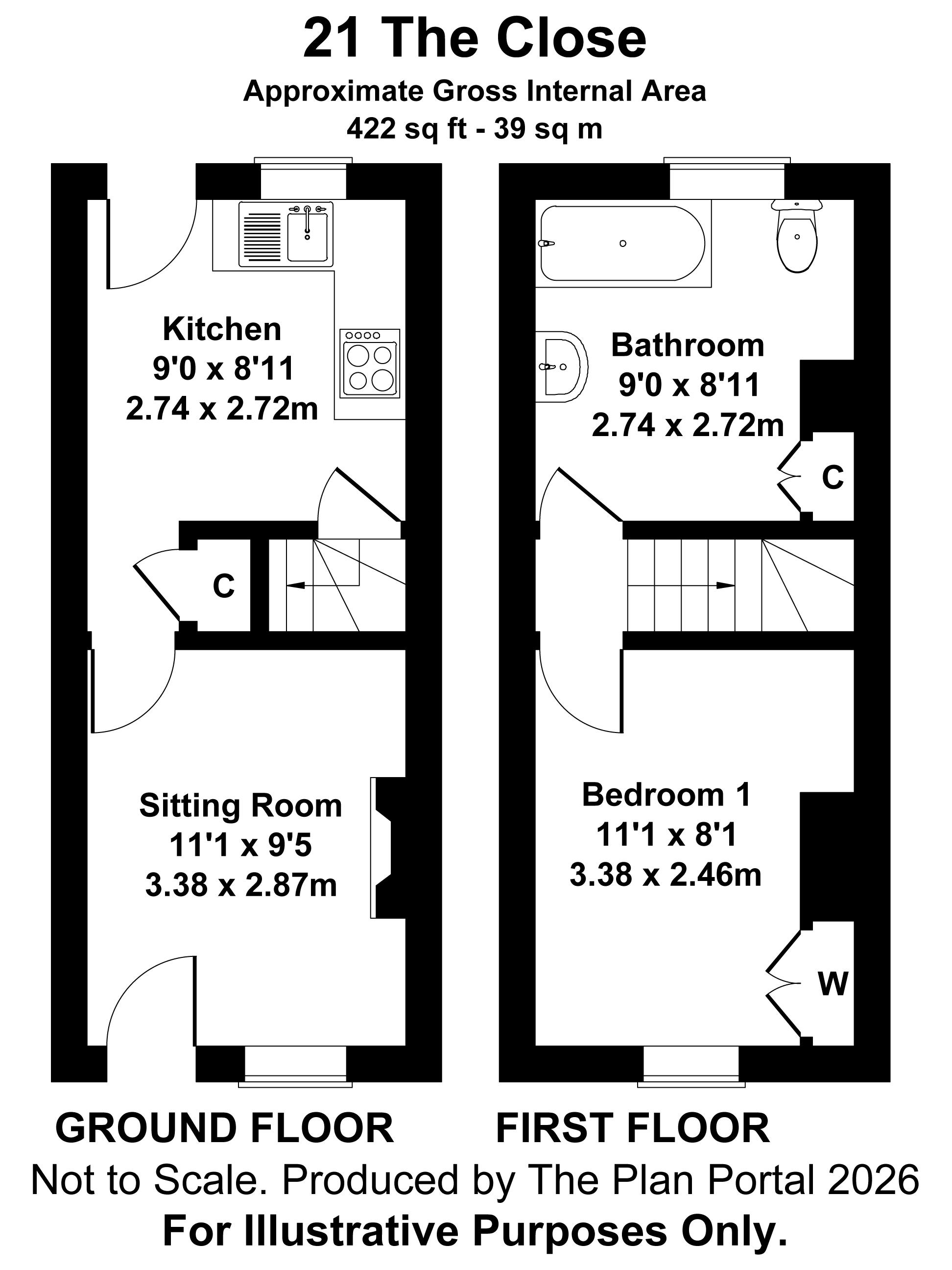 21, The Close, Blandford Forum floorplan