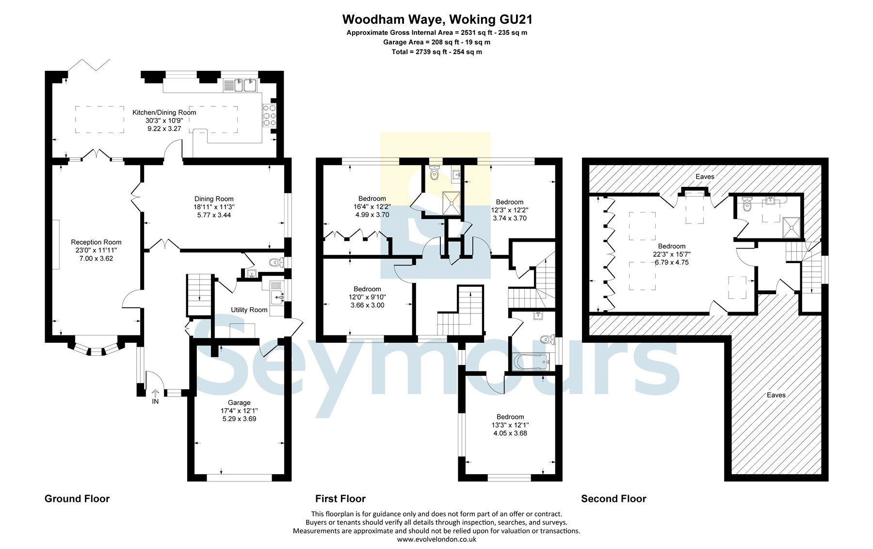 Woodham Waye, Surrey floorplan