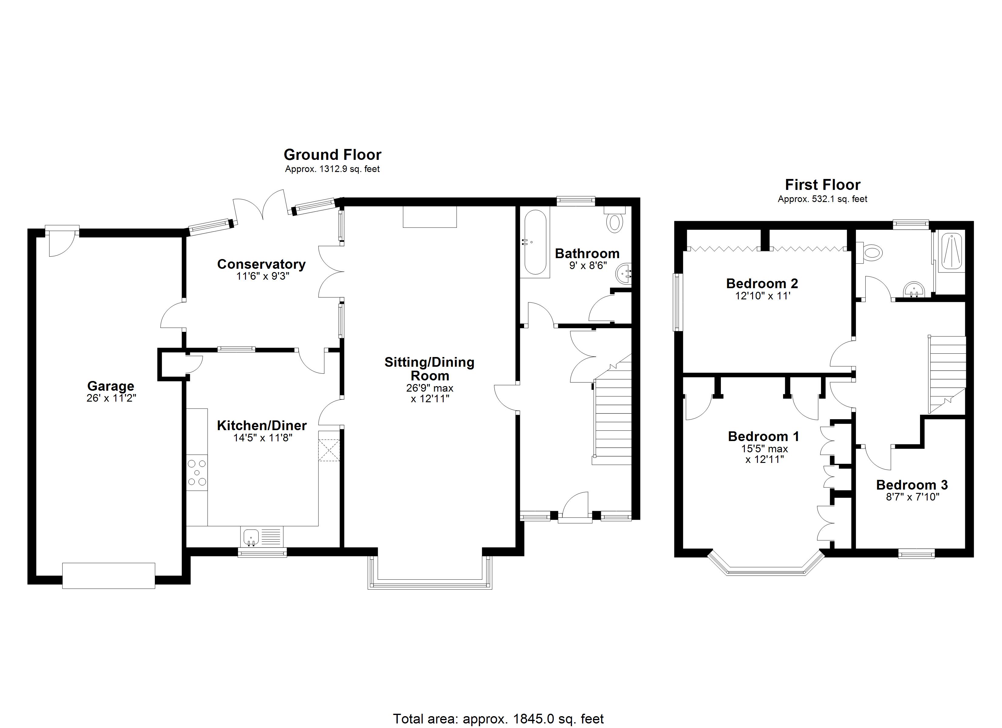 Queens Road, Shanklin, Isle Of Wight PO37, 3 bedroom semidetached