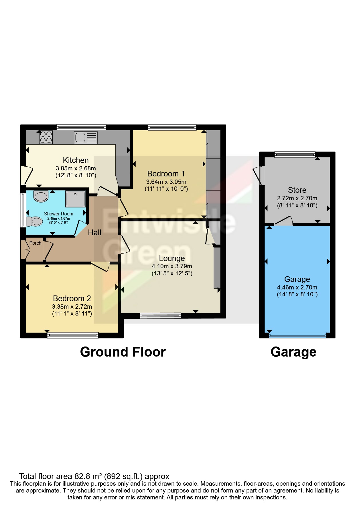 68, Moor Road, Leyland floorplan