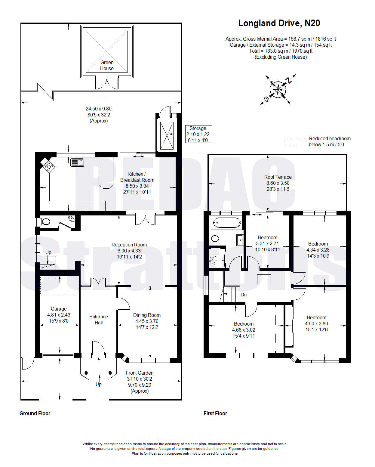 124, Longland Drive, London floorplan