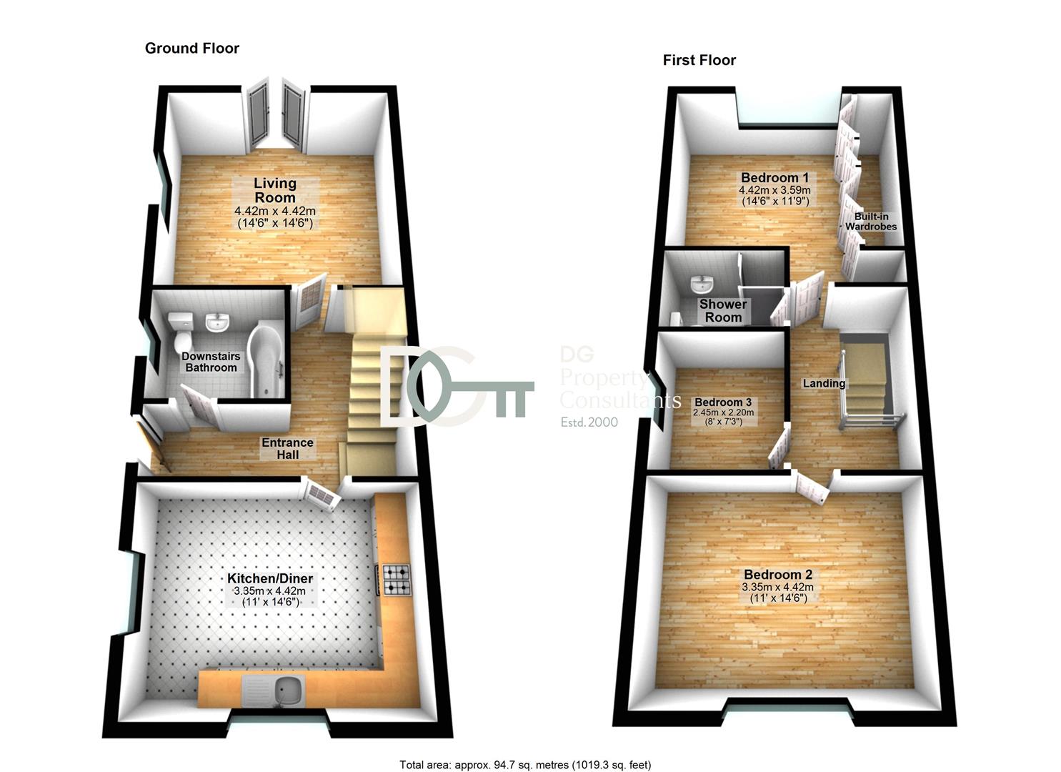 The Old Barn, 17c, High Street, Pulloxhill, floorplan