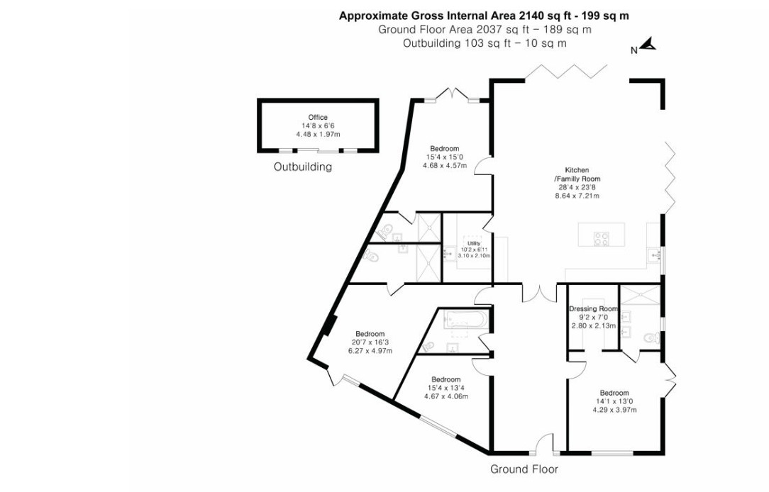 Pennington,, Send Hill, Surrey floorplan
