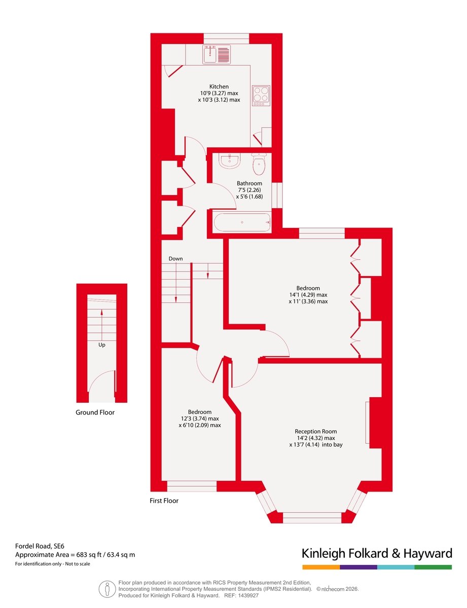 First Floor Flat, 10, Fordel Road, Catford London floorplan