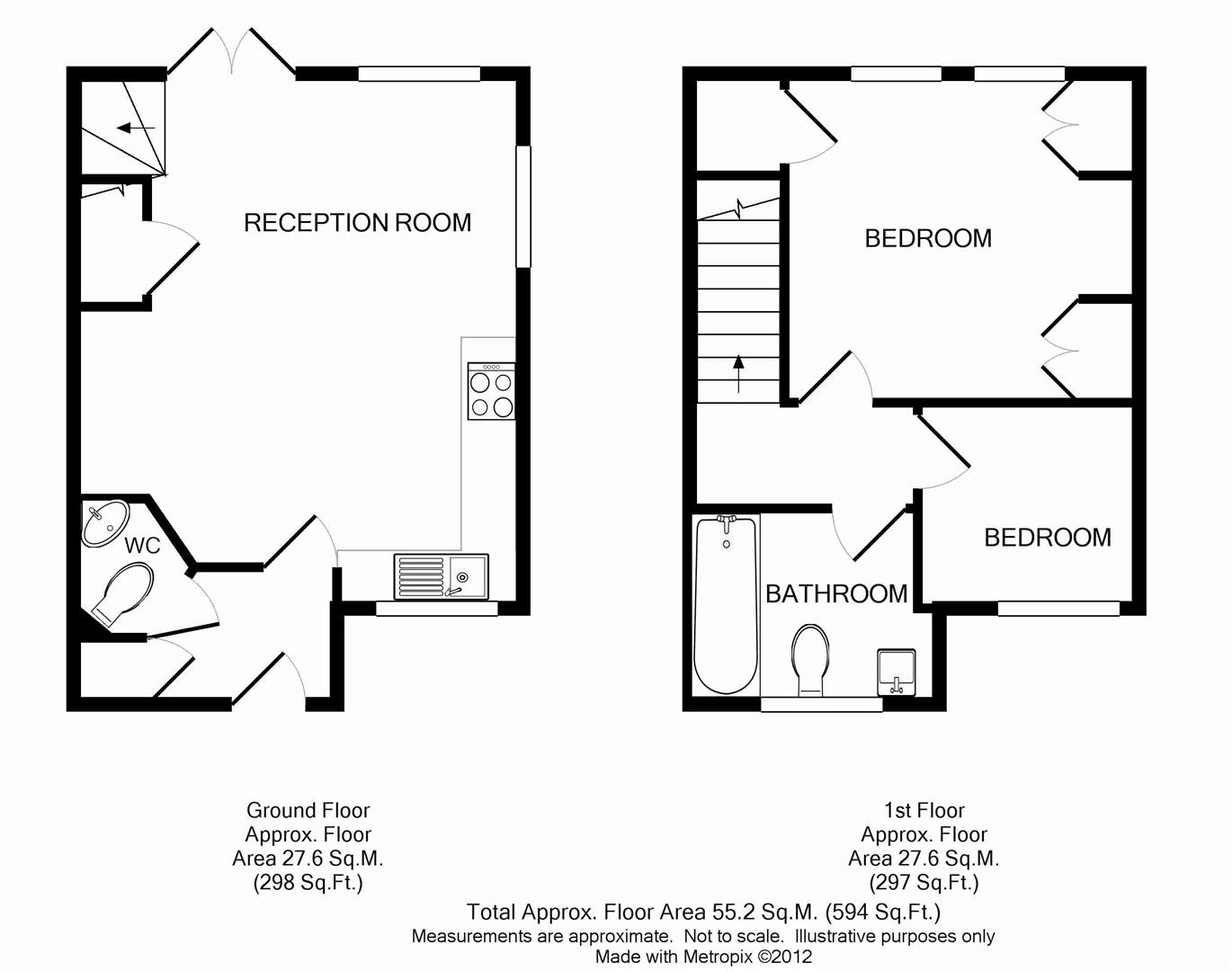 2 Swanton Cottages, Linden Road, Leatherhead floorplan