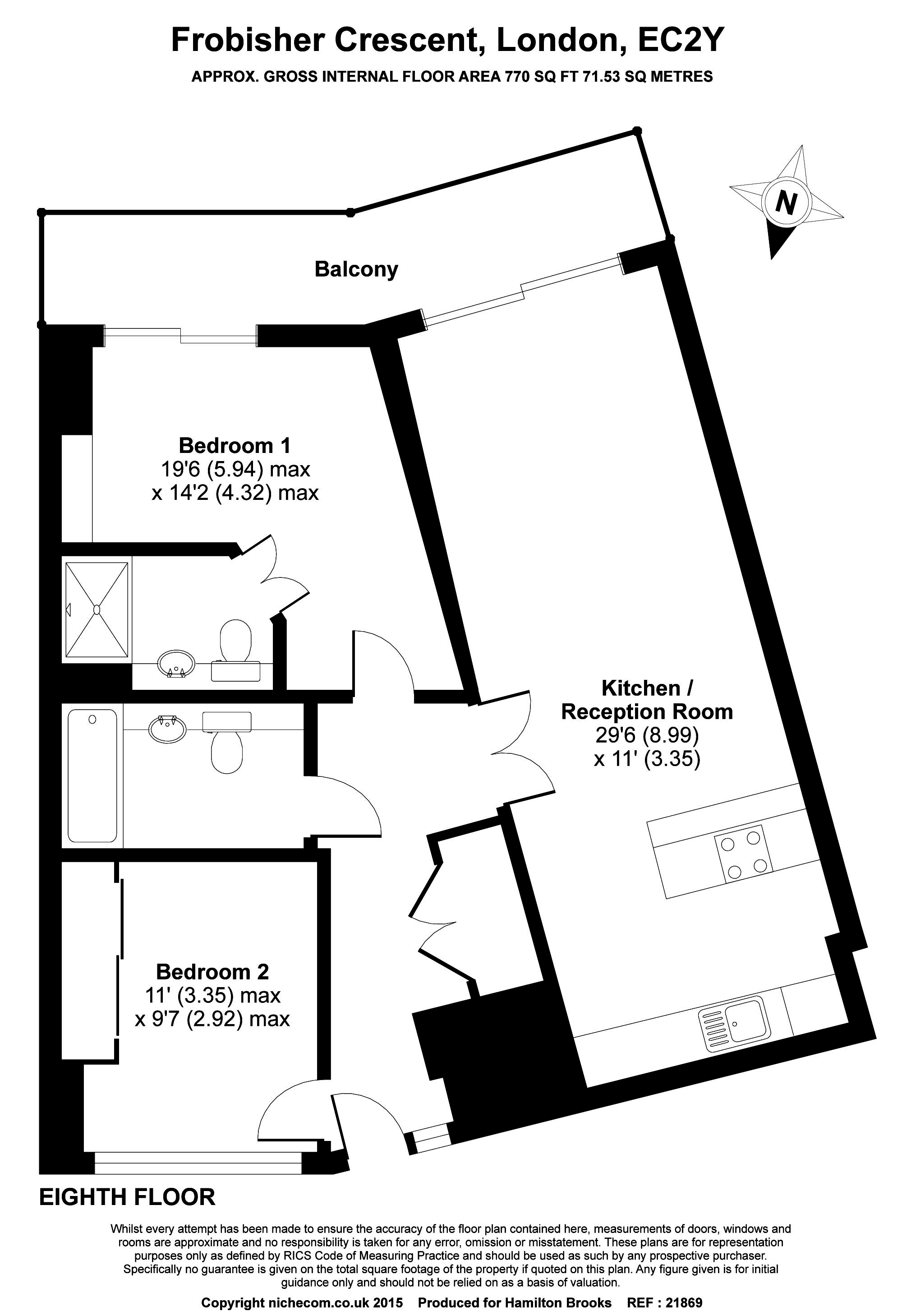 2 Bedrooms Flat to rent in Frobisher Crescent, London EC2Y