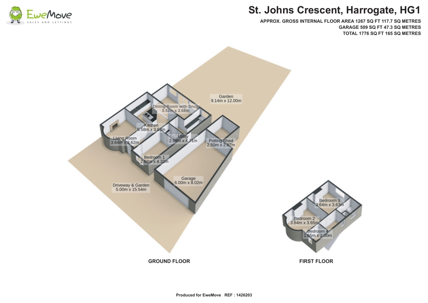 St. Johns Crescent, Harrogate floorplan