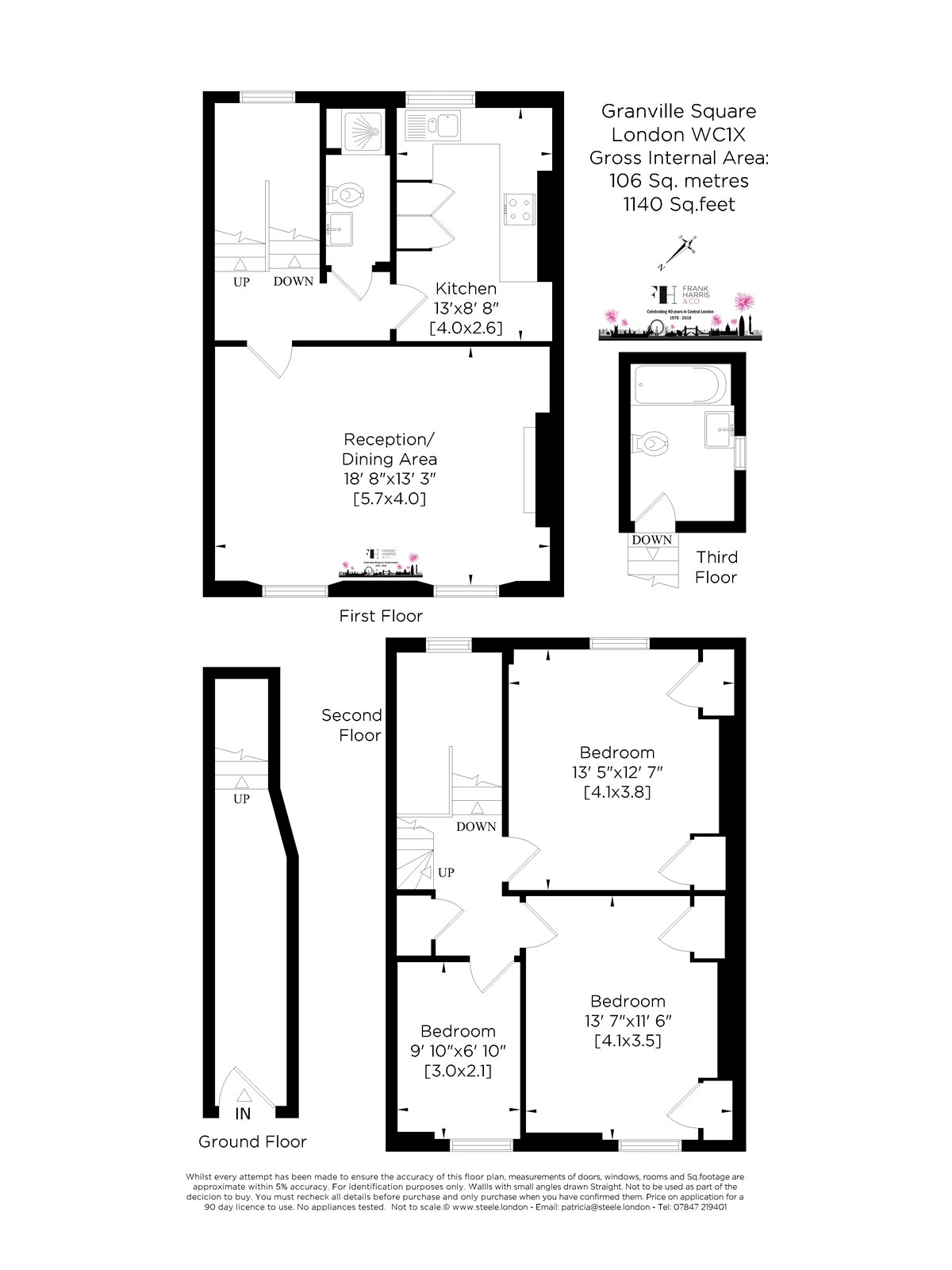 4 Bedrooms Detached house to rent in Granville Square, London, Bloomsbury WC1X