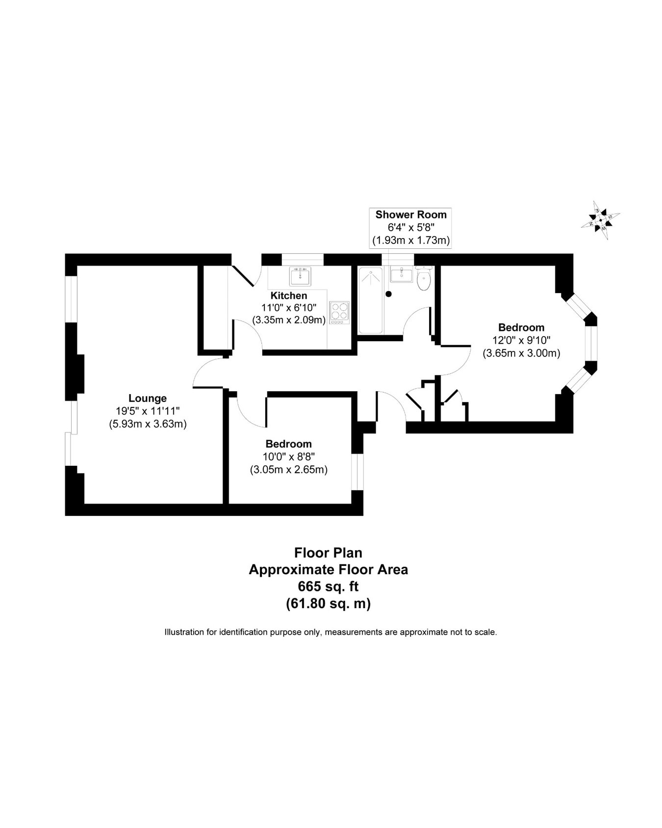 17, Brook Close, Staines-upon-Thames floorplan