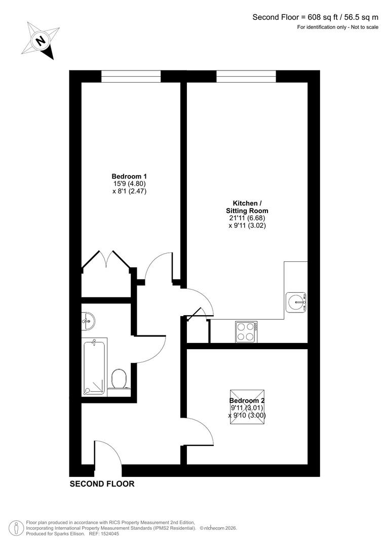 Flat 9, 3, Brownhill Road, Chandler's Ford floorplan