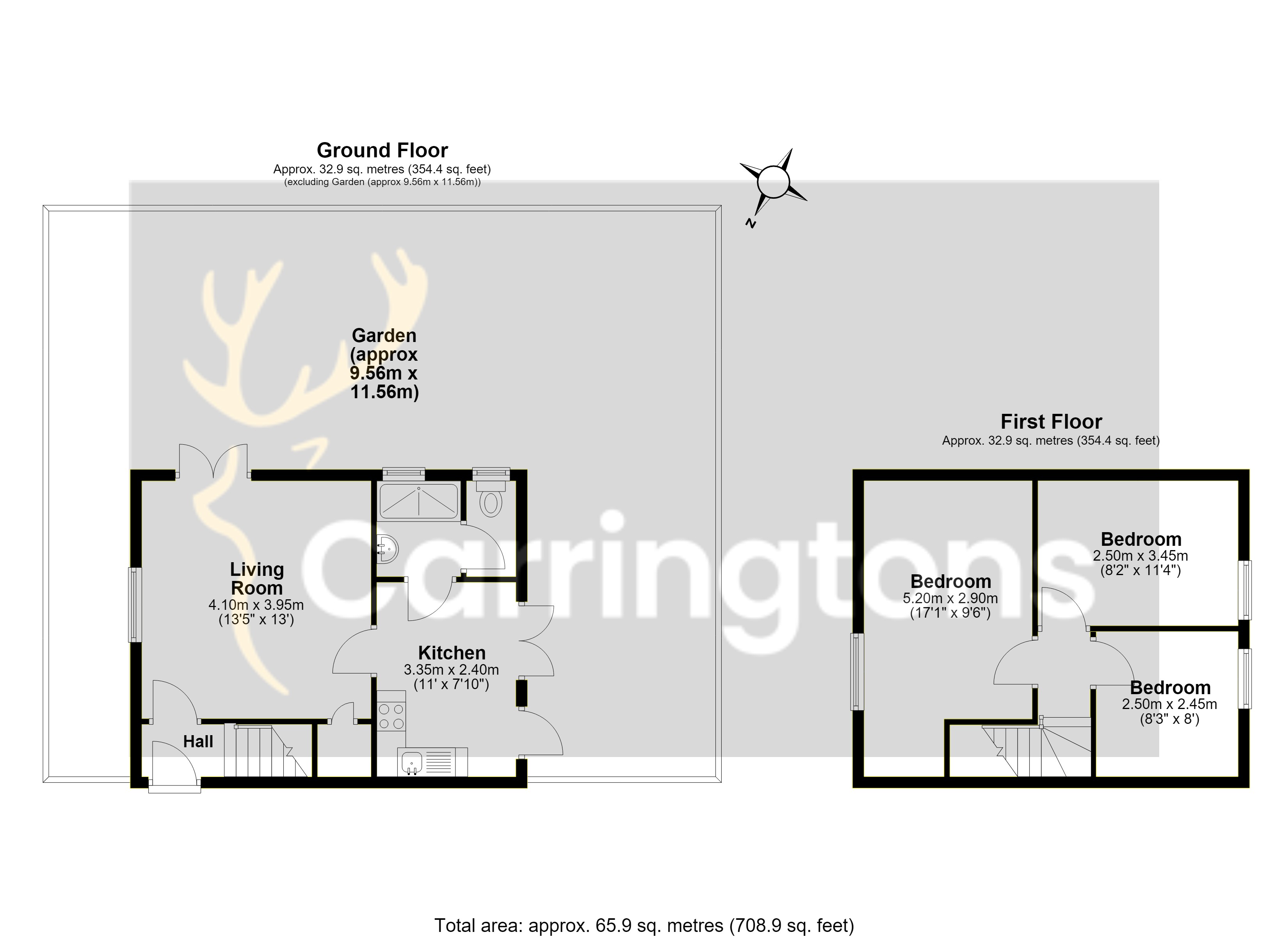 93, Gainsborough Road, London floorplan