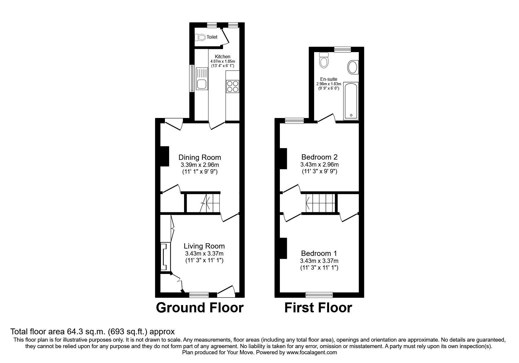 St. Johns Road, Faversham ME13, 2 bedroom terraced house for sale