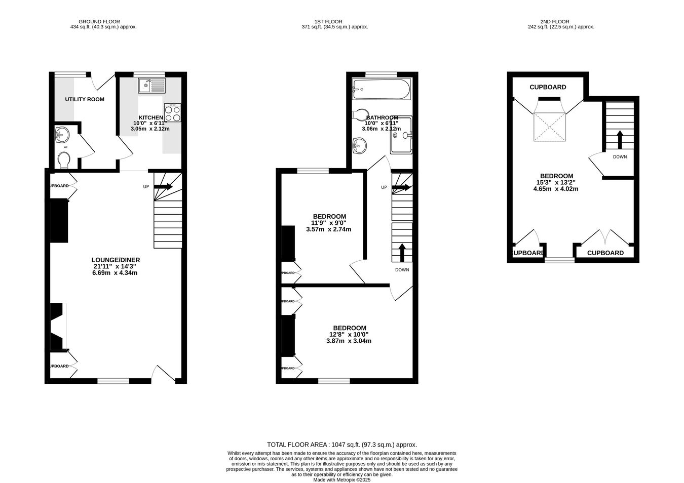 3 Dan Y Garth, Hay Road, Brecon floorplan