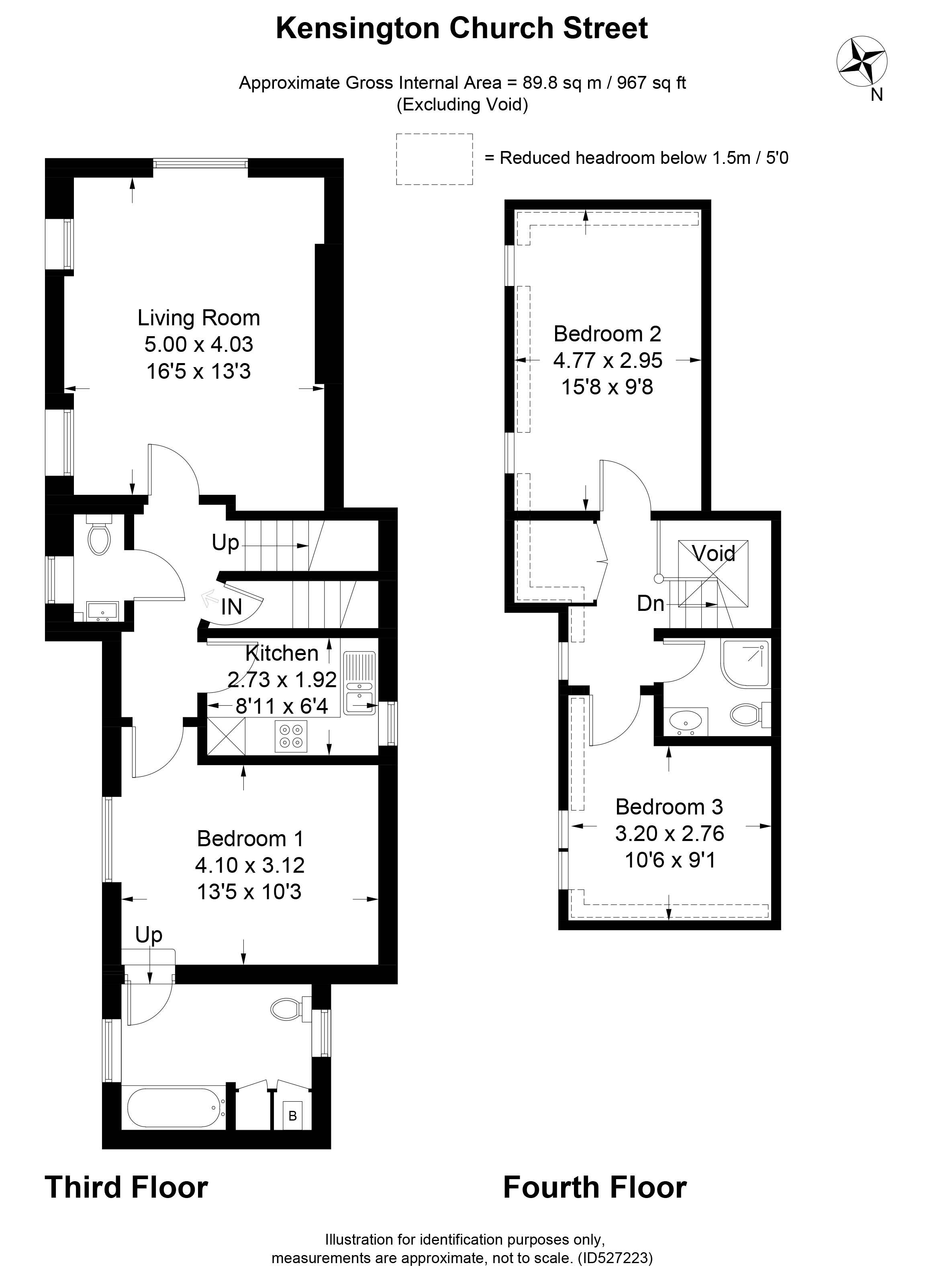 3 Bedrooms Maisonette to rent in Kensington Church Street, Kensington, London W8