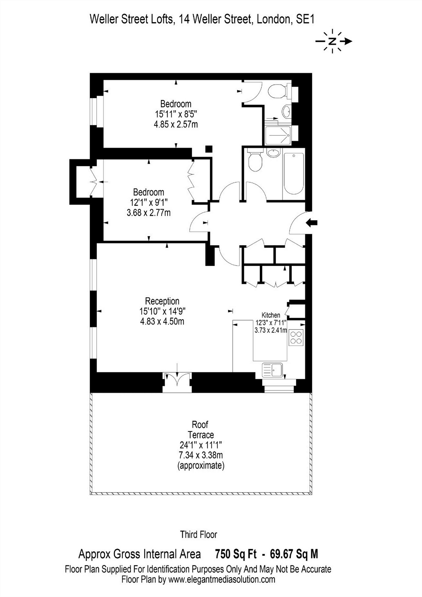 2 Bedrooms Flat to rent in Weller Street, London SE1