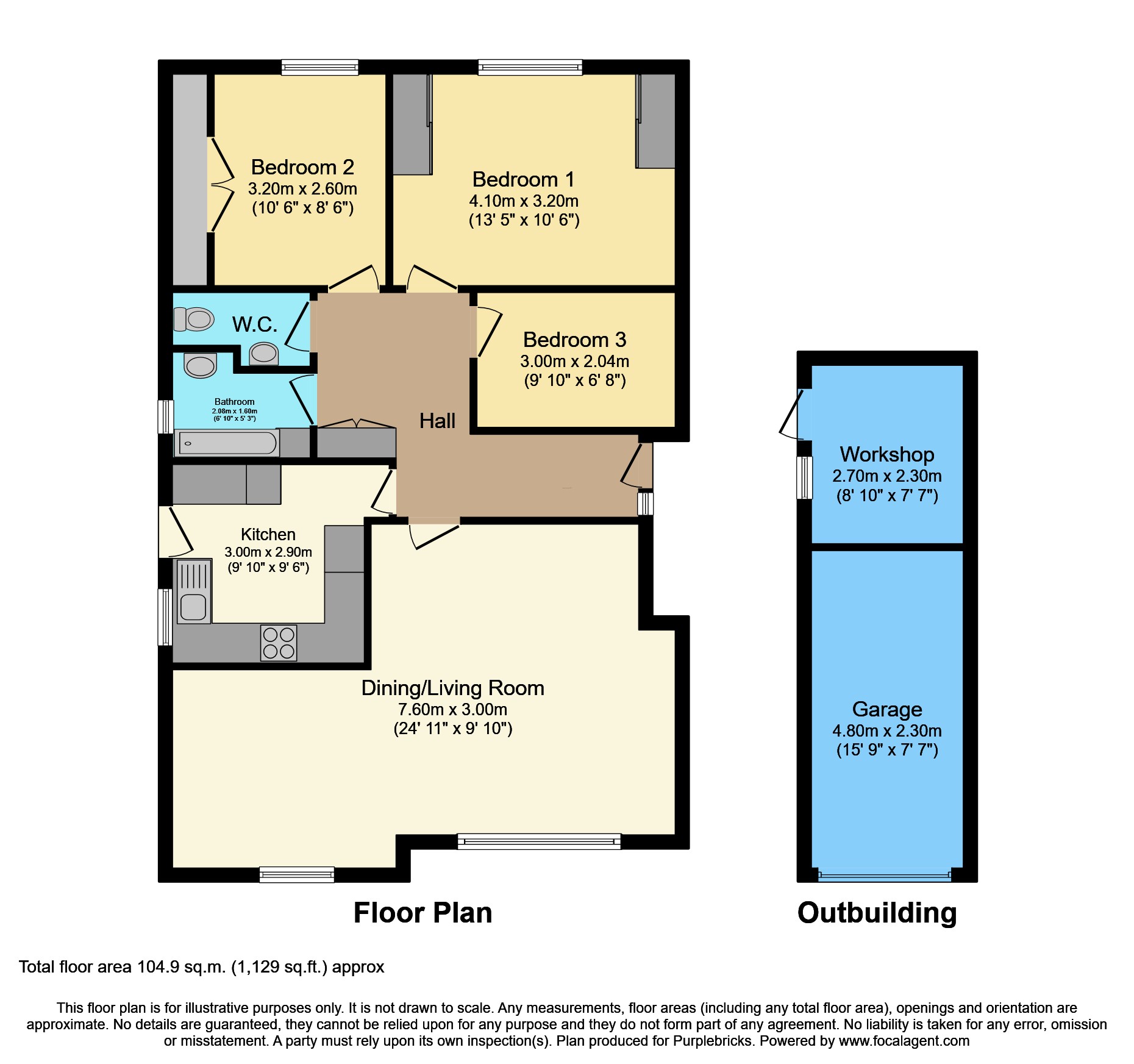 63, Alphington Avenue, Camberley floorplan